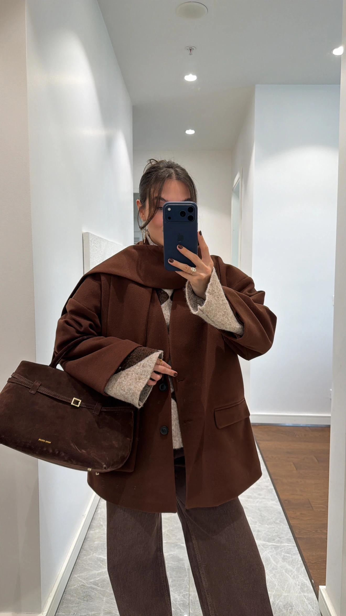 KAŞE ŞAL DETAYLI CEKET