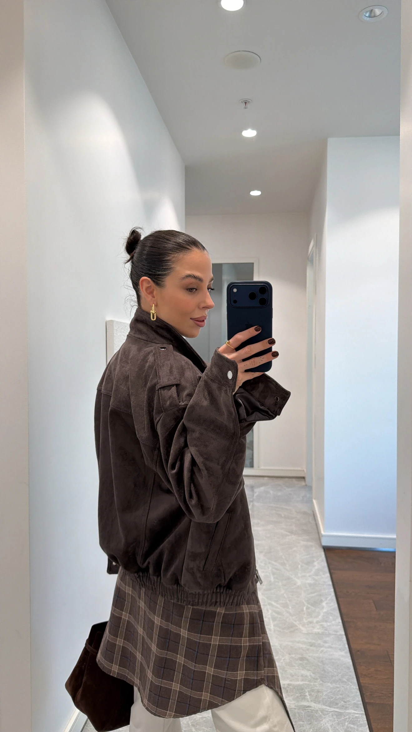 SÜET APOLETLİ BOMBER CEKET