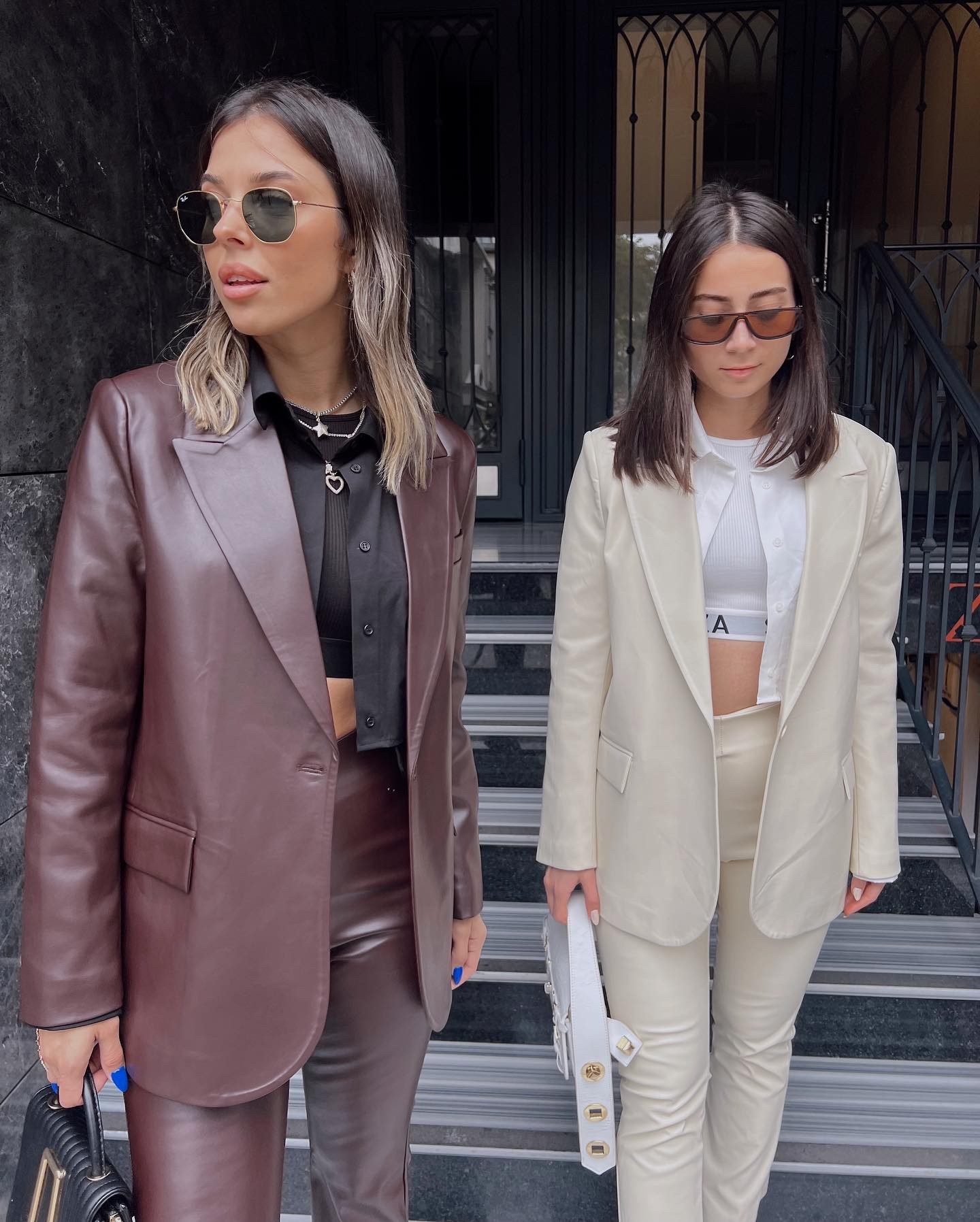 Bordo deri parlak astarlı deri blazer ceket