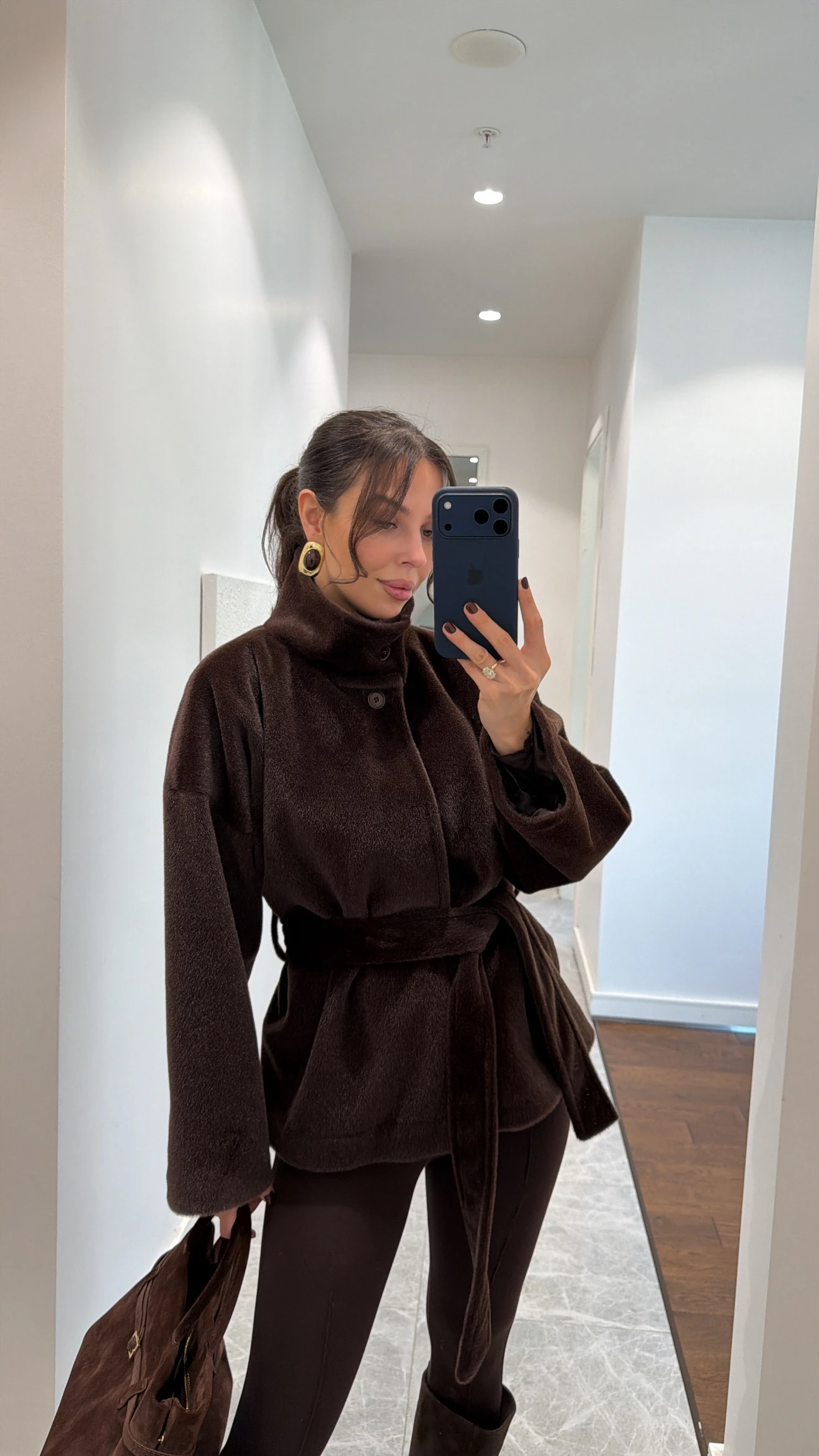 OVERSİZE KUŞAKLI FOX KABAN