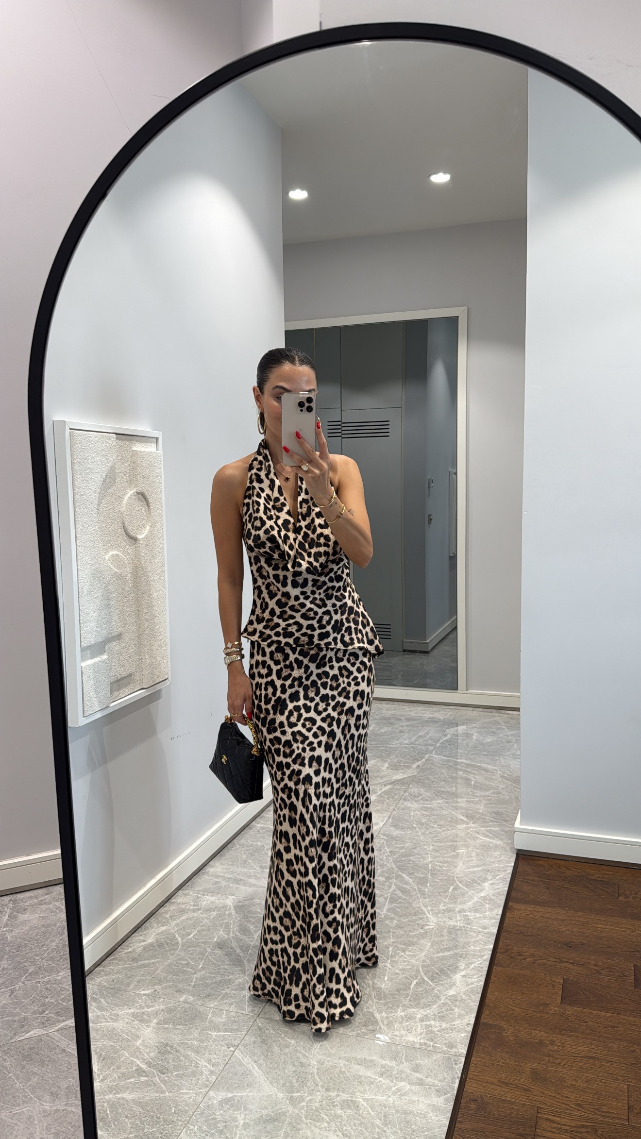 LEOPAR DESENLİ ETEK TAKIM