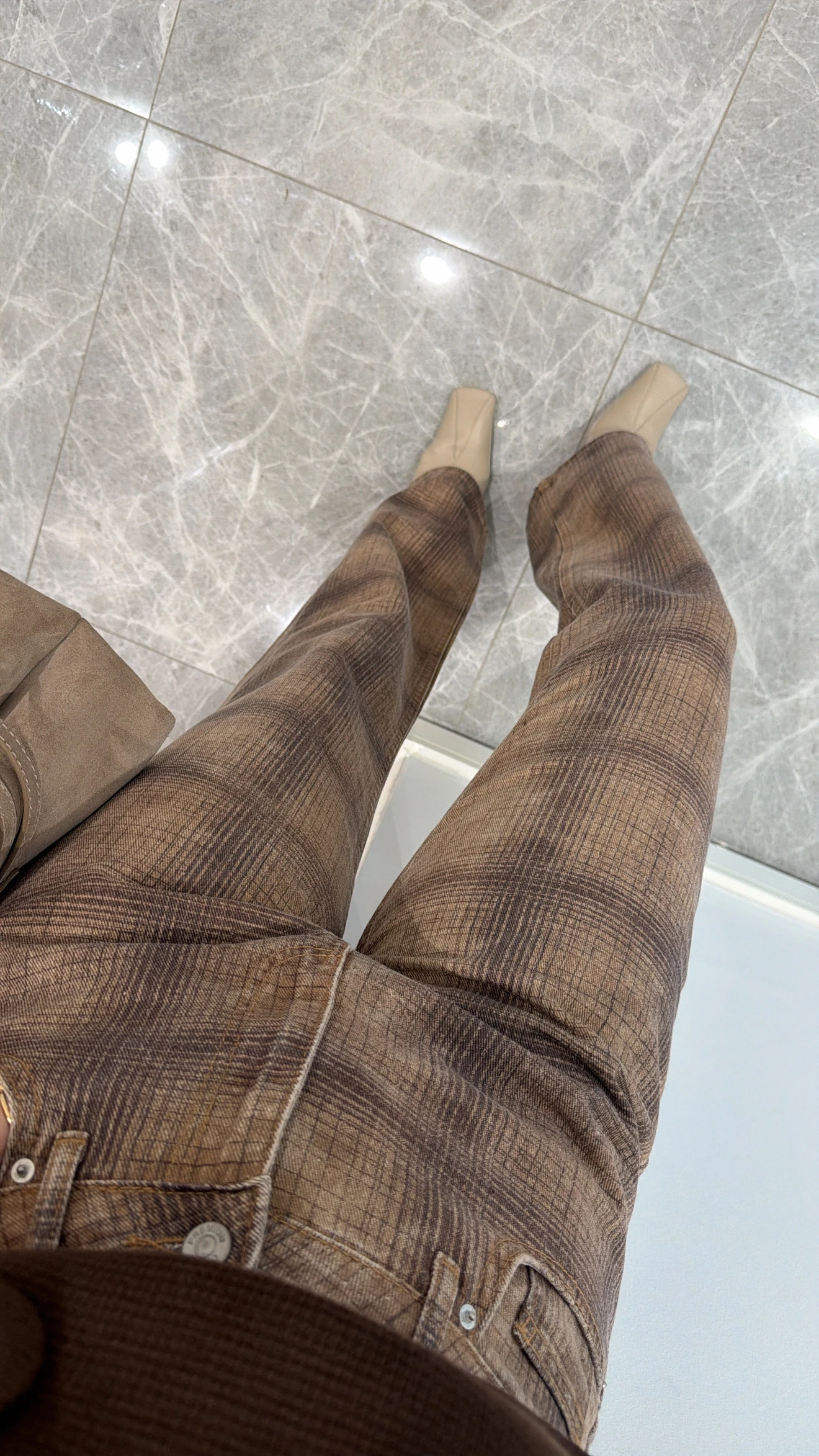 EKOSE BASKI STRAIGHT PANTOLON 