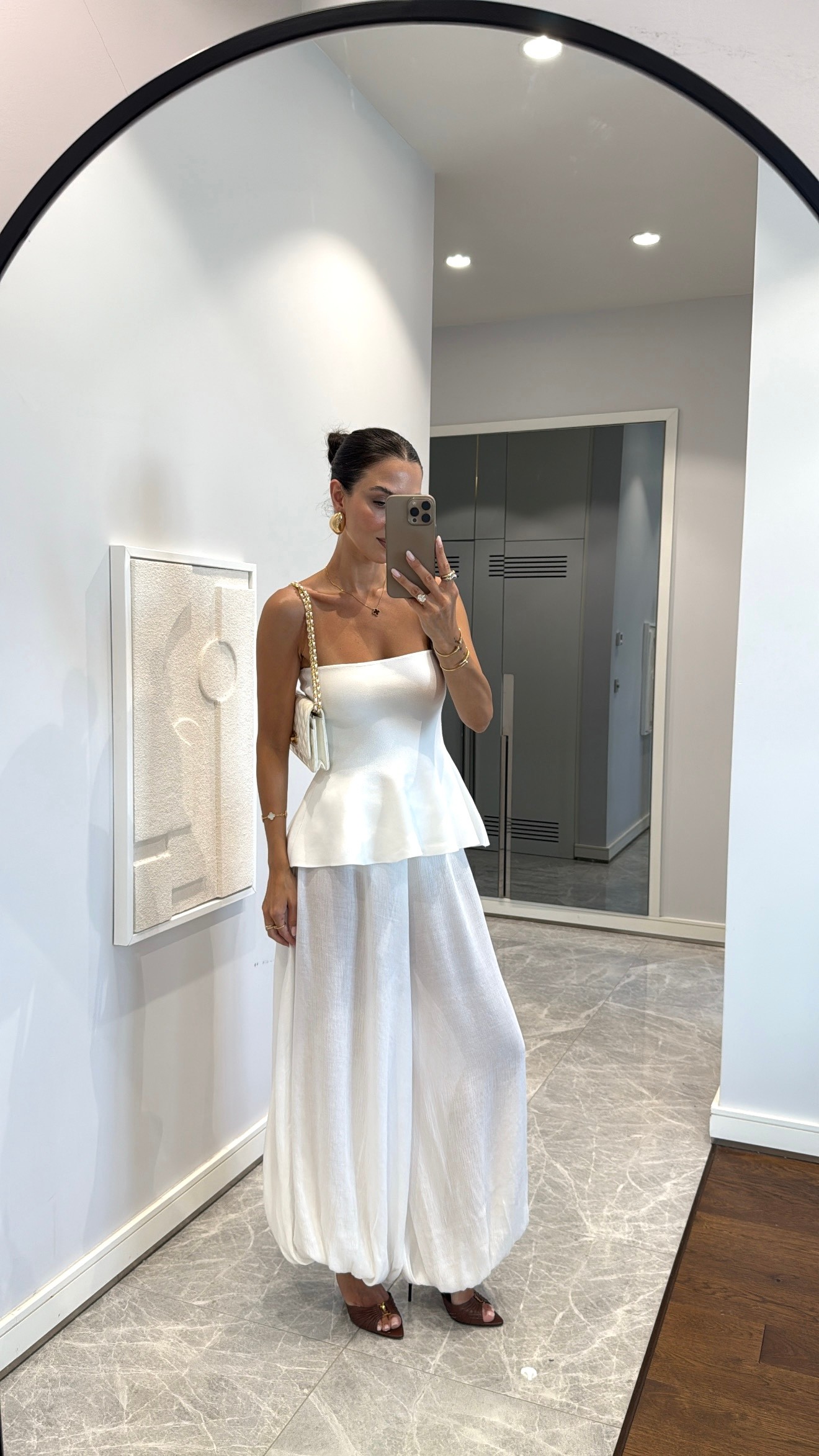 STRAPLEZ PEPLUM TRİKO BLUZ