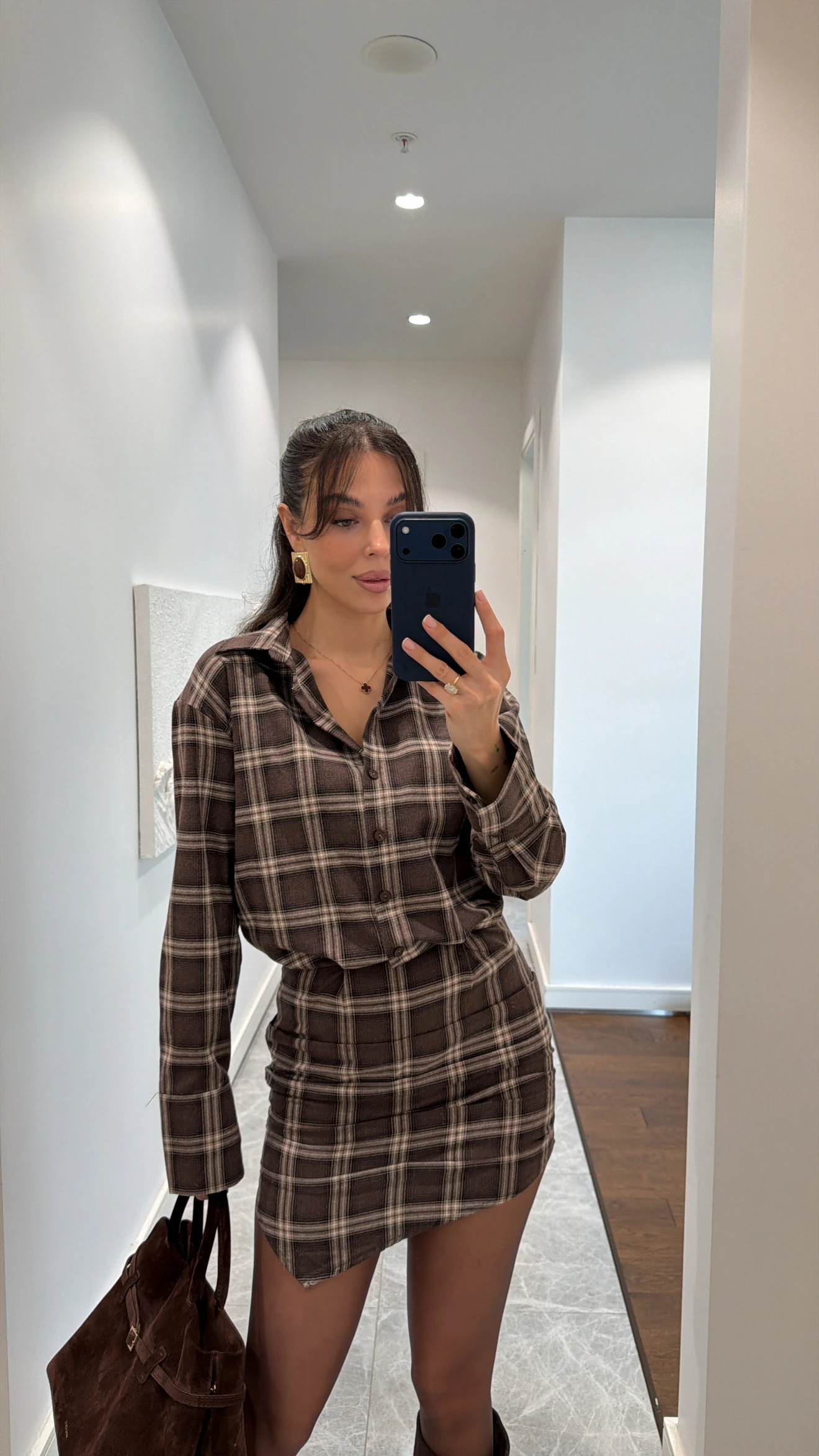 EKOSE DESENLİ ELBİSE