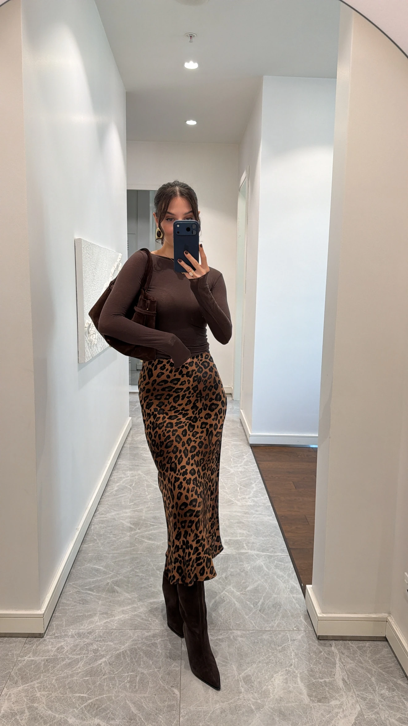 LEOPAR DESEN SATEN ETEK