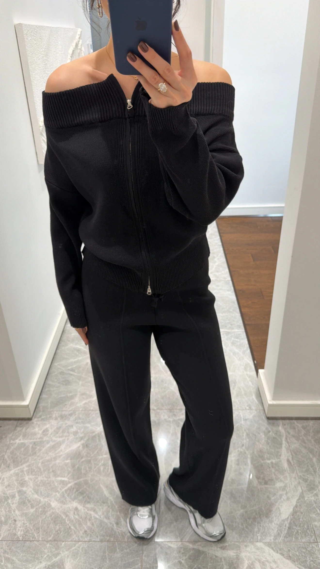 MADONNA YAKA ÇİFT FERMUARLI TRİKO TAKIM 