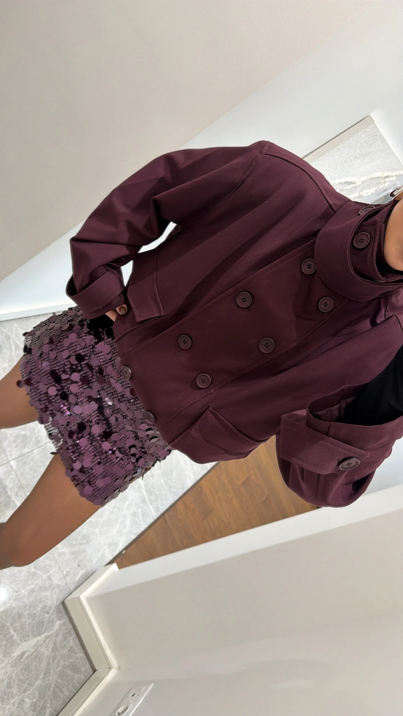 MÜRDÜM DİK YAKA VATKALI CEKET 