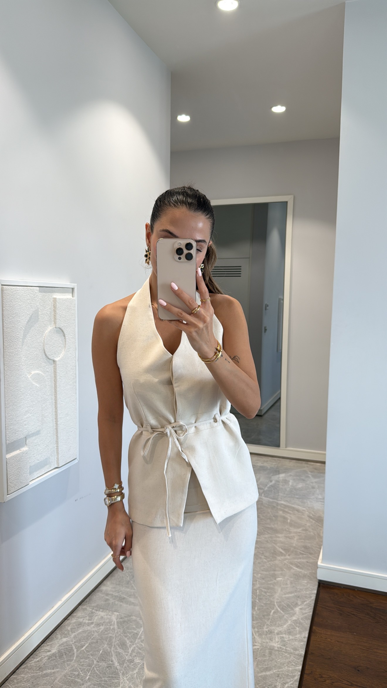 ZARİF HALTER YAKA İKİLİ TAKIM