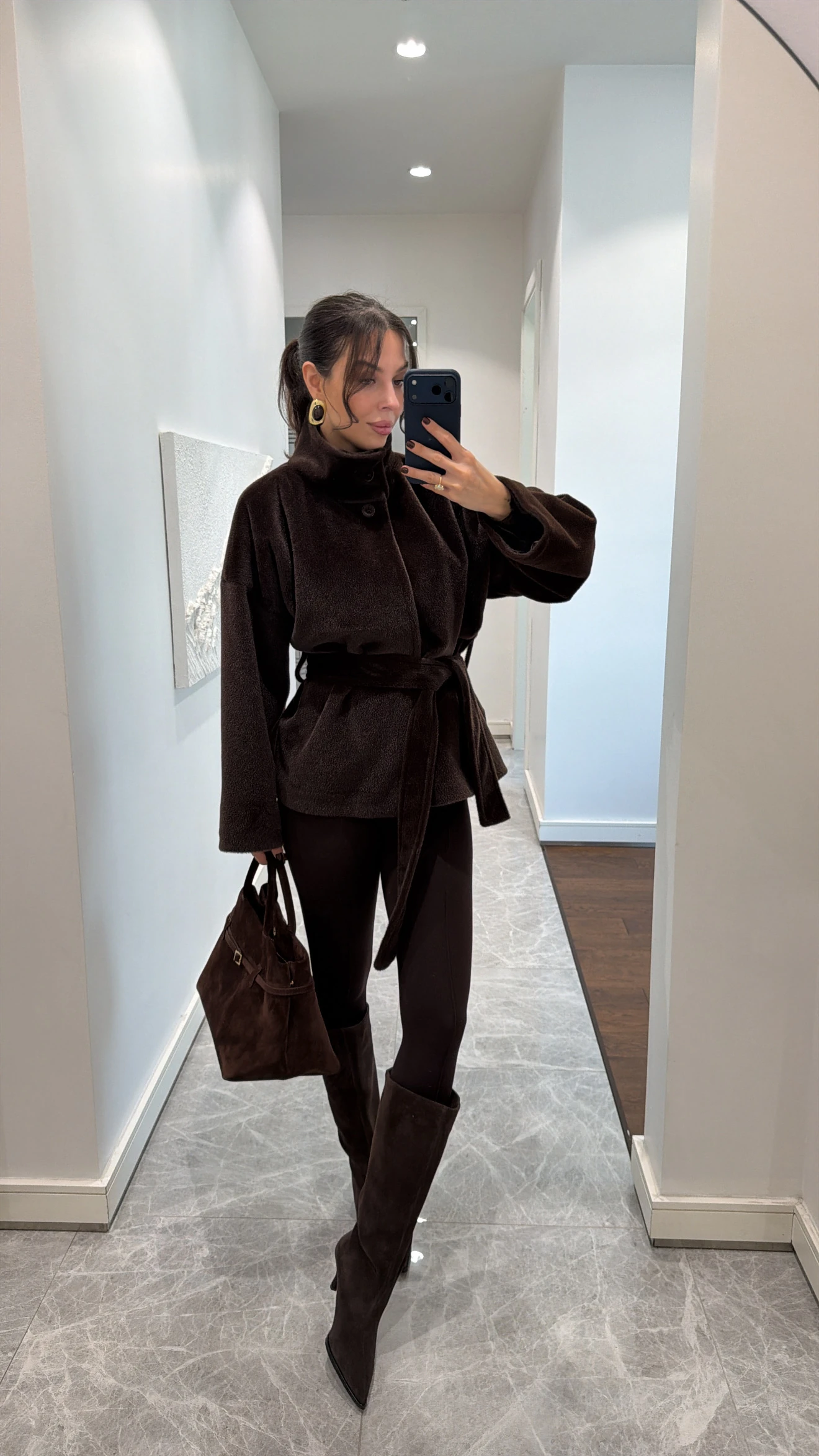 OVERSİZE KUŞAKLI FOX KABAN