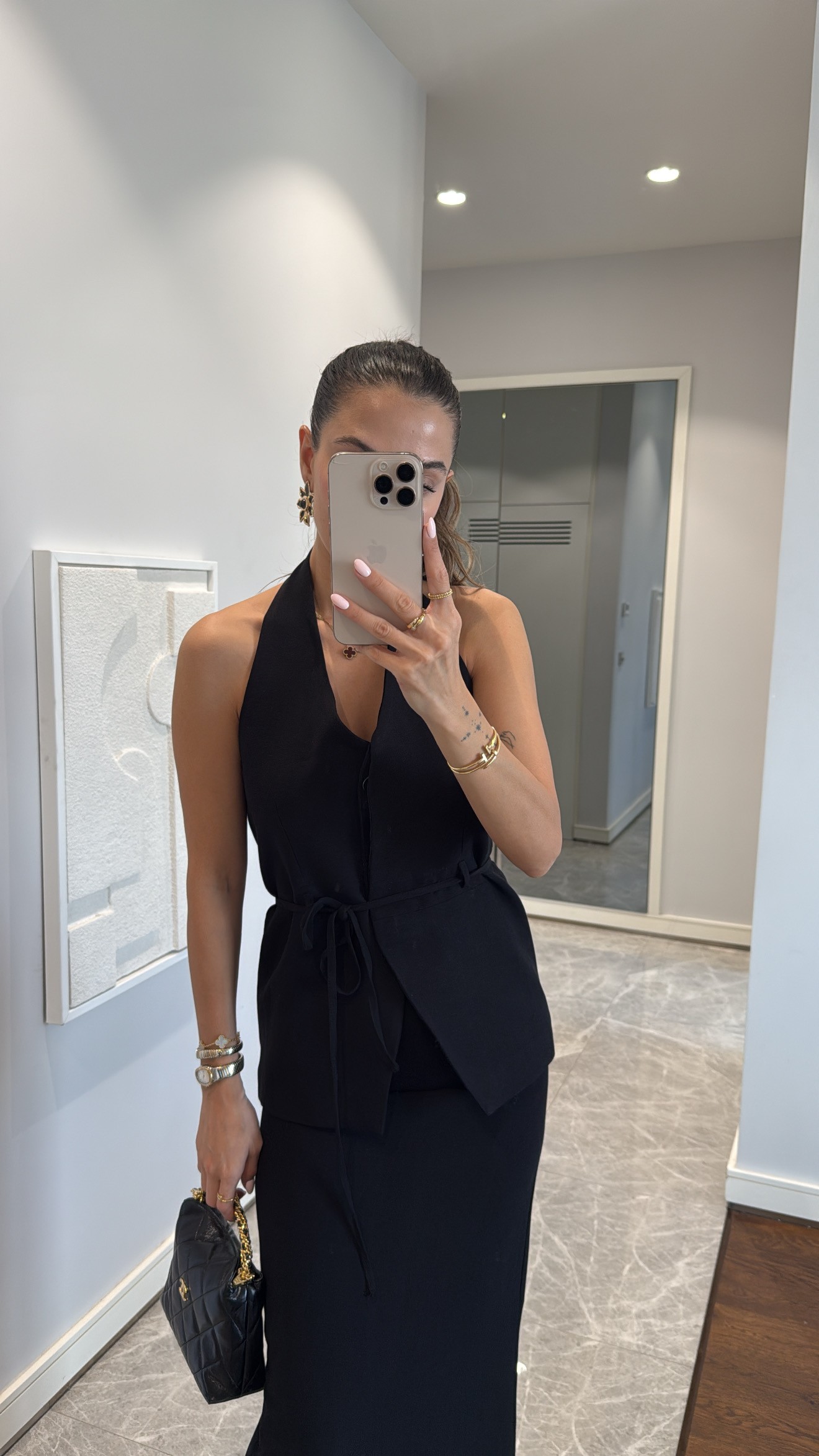 ZARİF HALTER YAKA İKİLİ TAKIM