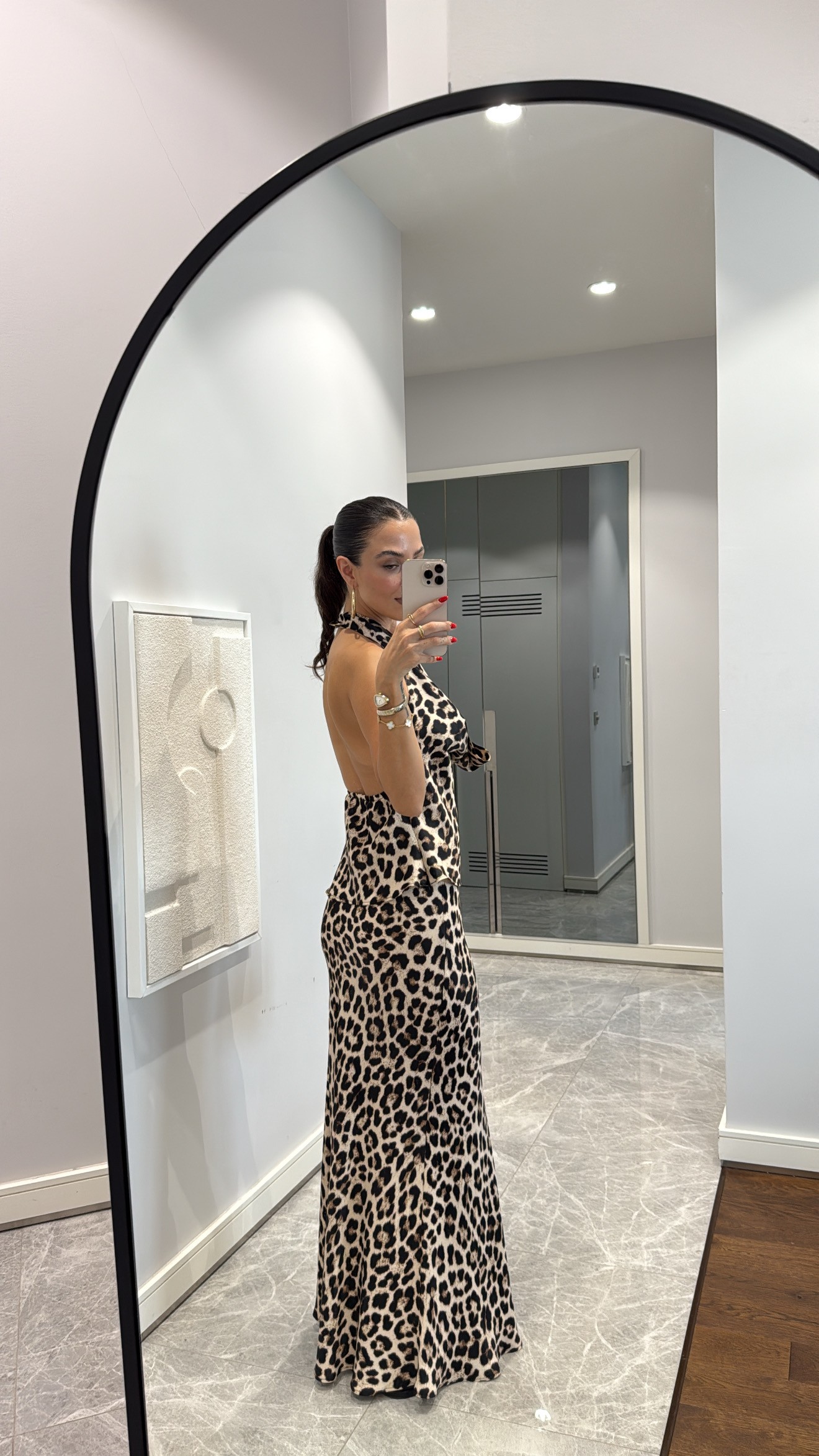 LEOPAR DESENLİ ETEK TAKIM