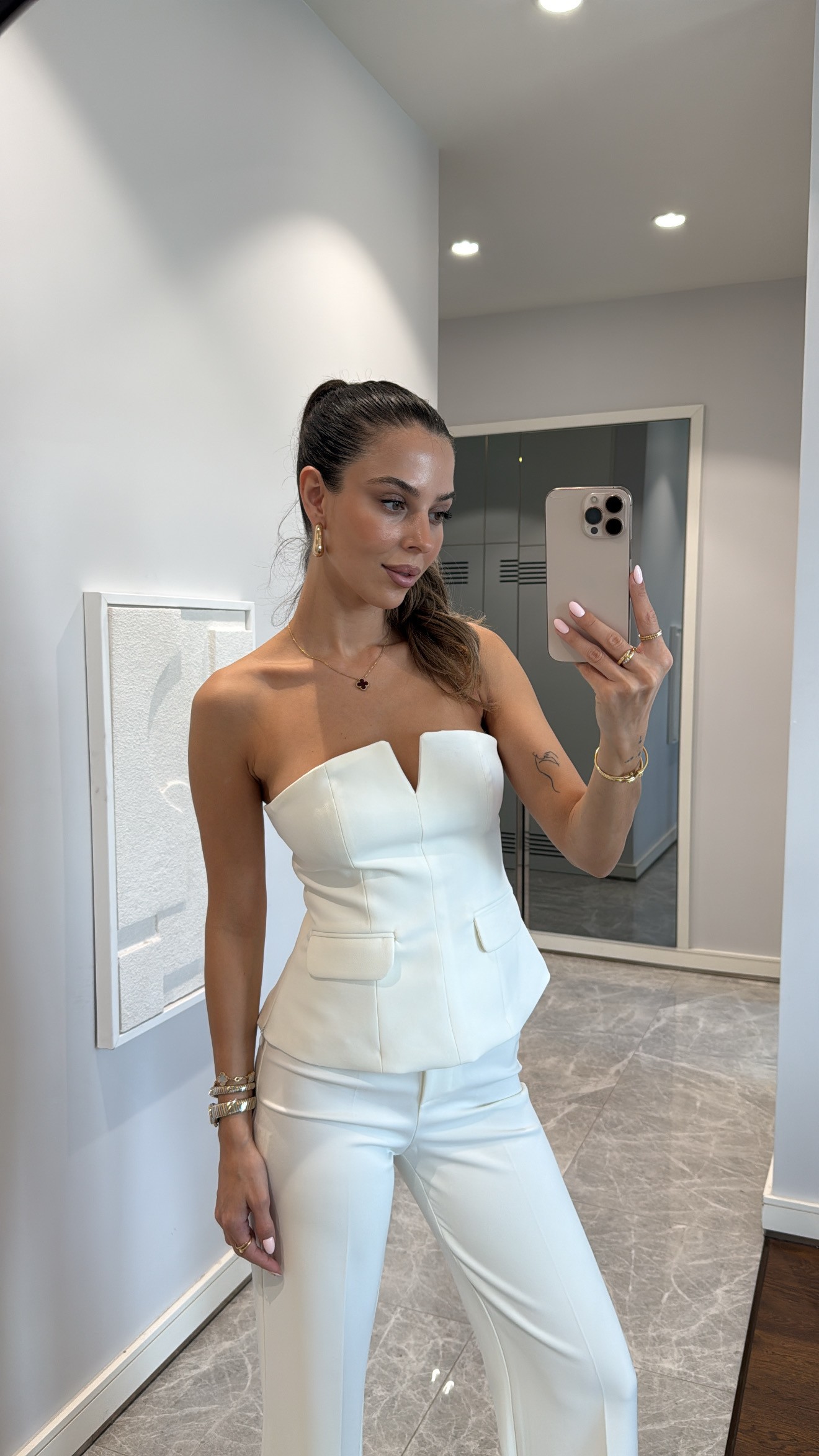STRAPLEZ PEPLUM TAKIM