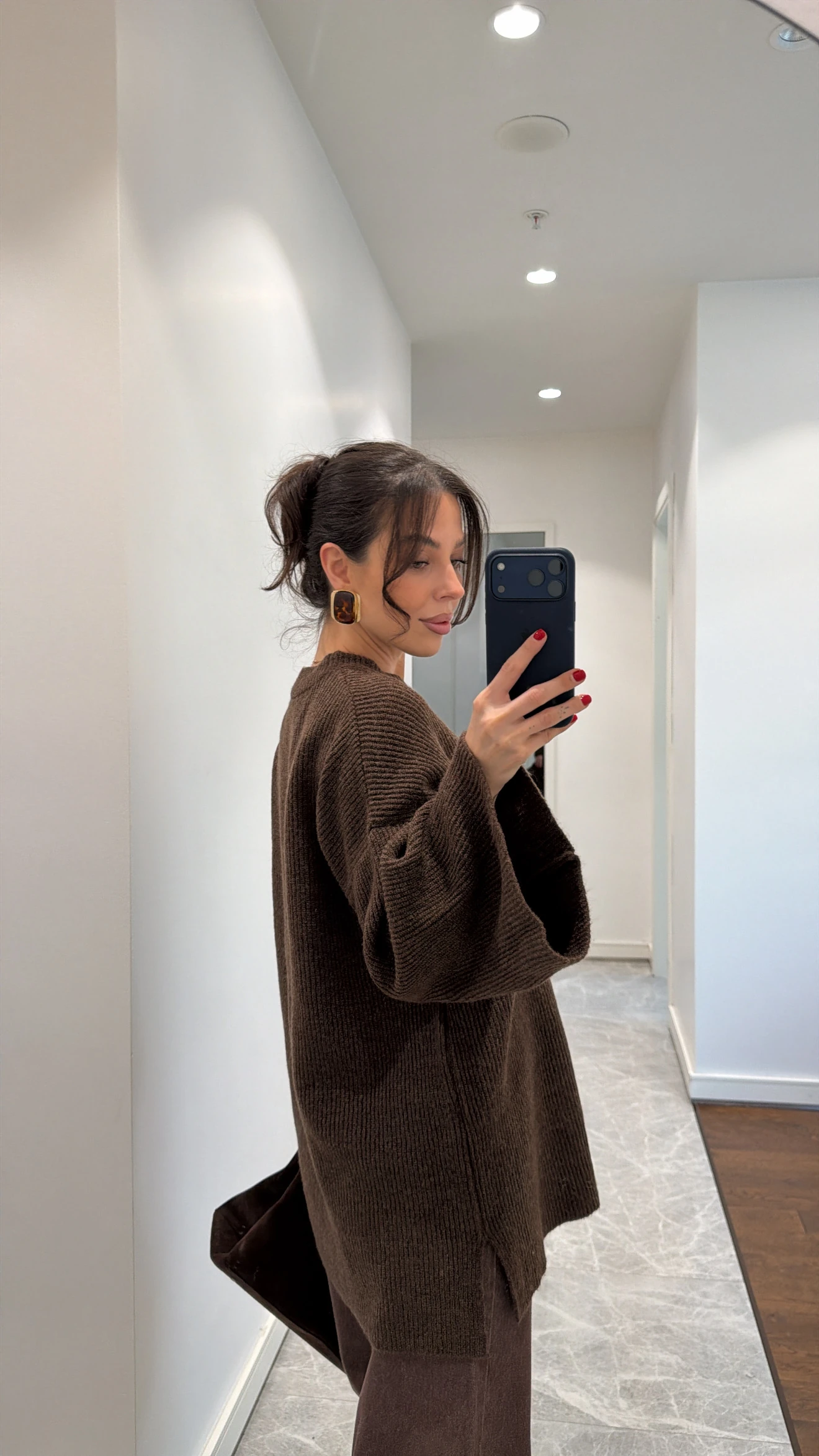 BİSİKLET YAKA OVERSİZE TRİKO KAZAK