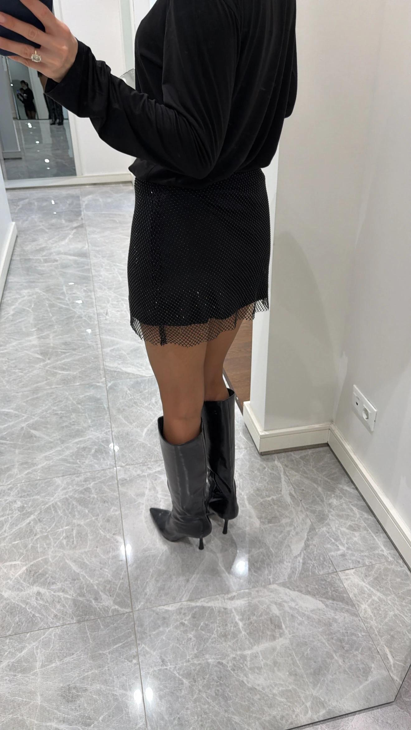 TAŞ DETAYLI FİLE ETEK