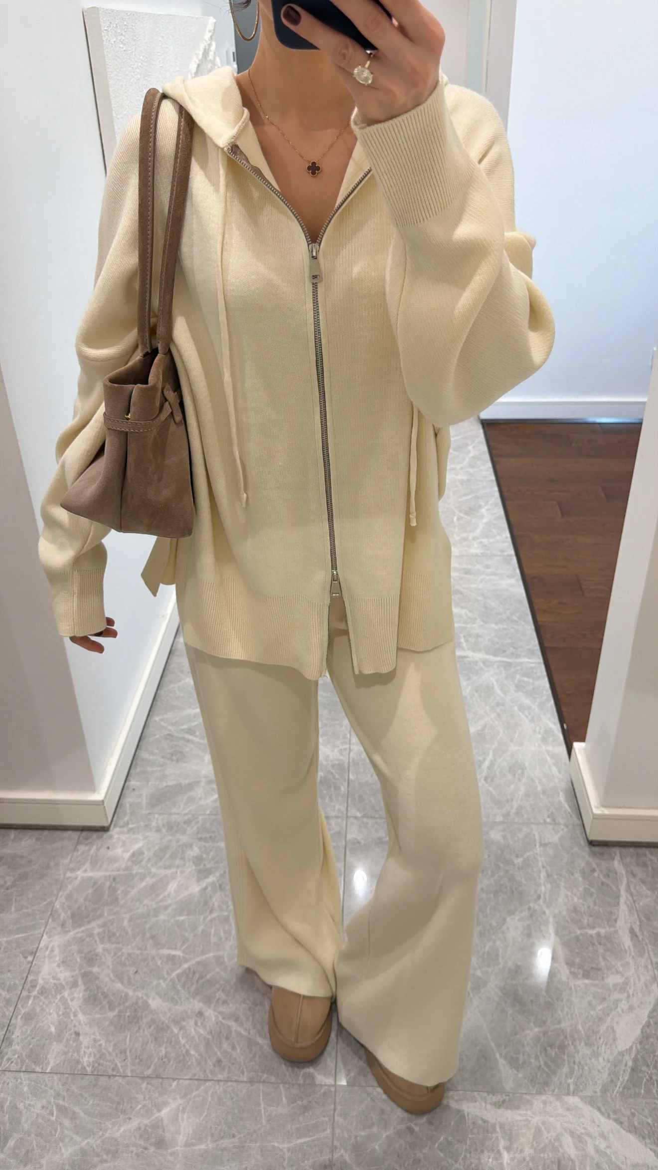 ÇİFT FERMUARLI TRİKO PANTOLON TAKIM