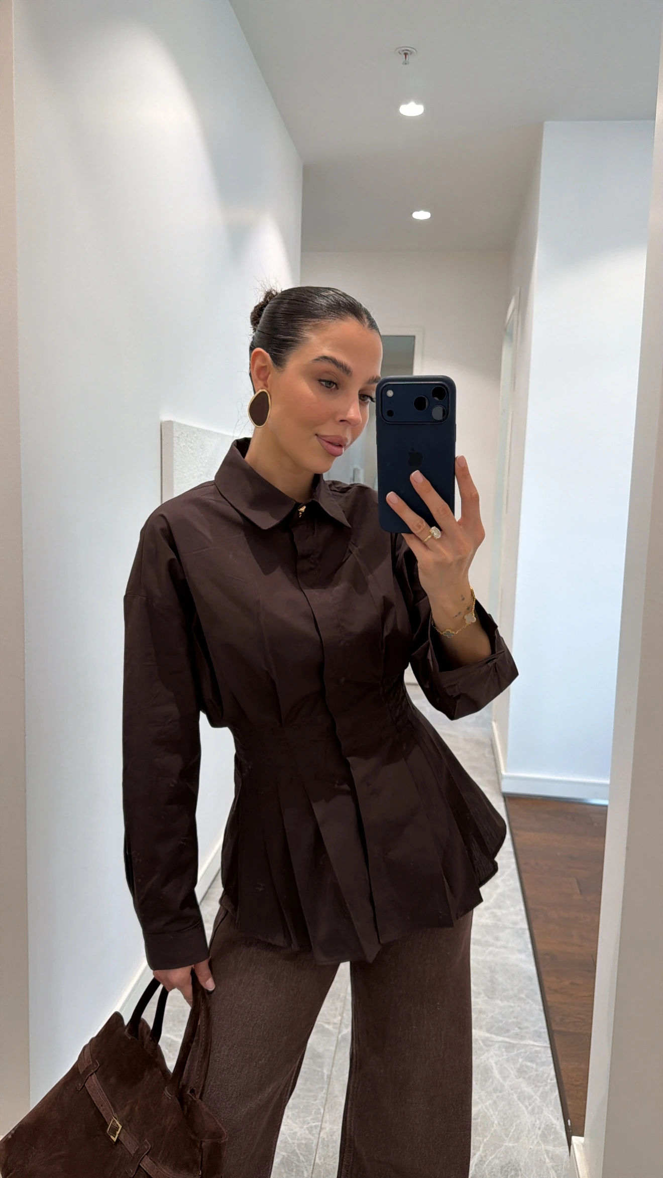 PİLİLİ POPLİN GÖMLEK 