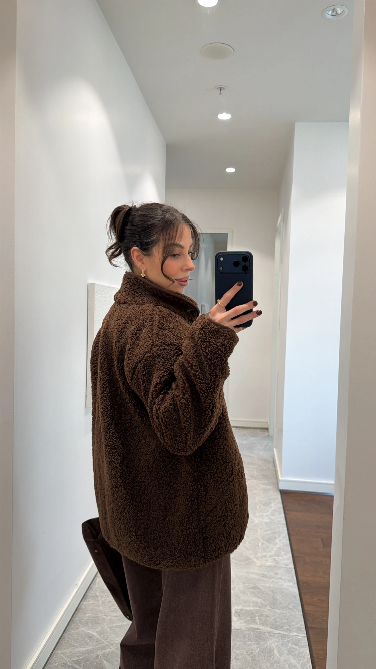 OVERSİZE TEDDY PELUŞ CEKET 