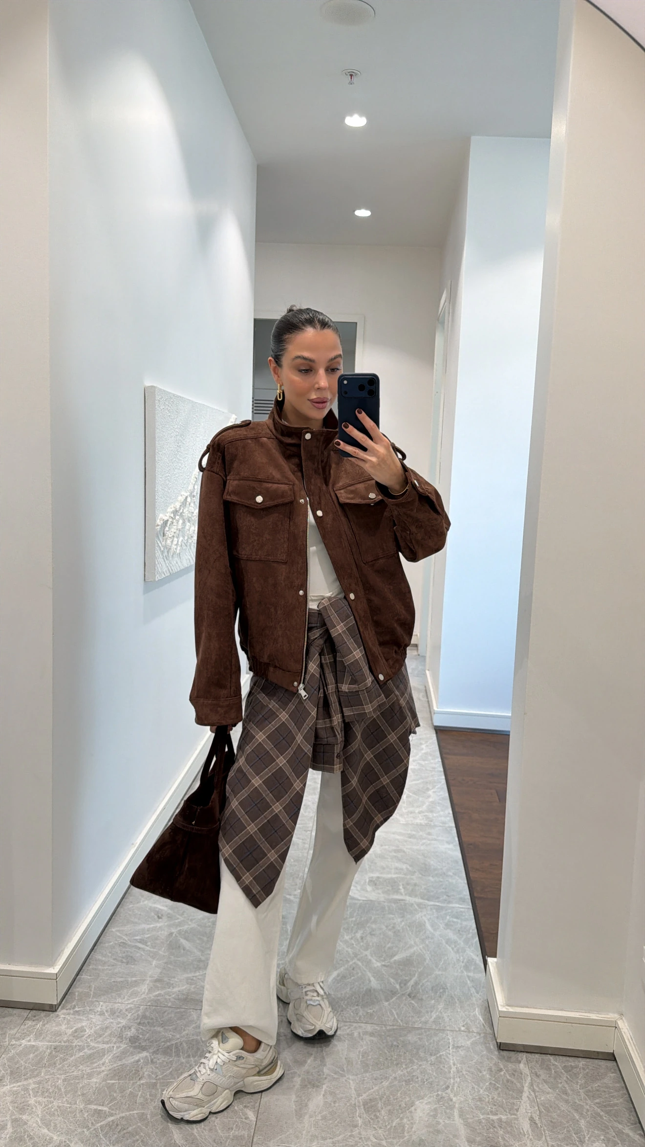 SÜET APOLETLİ BOMBER CEKET