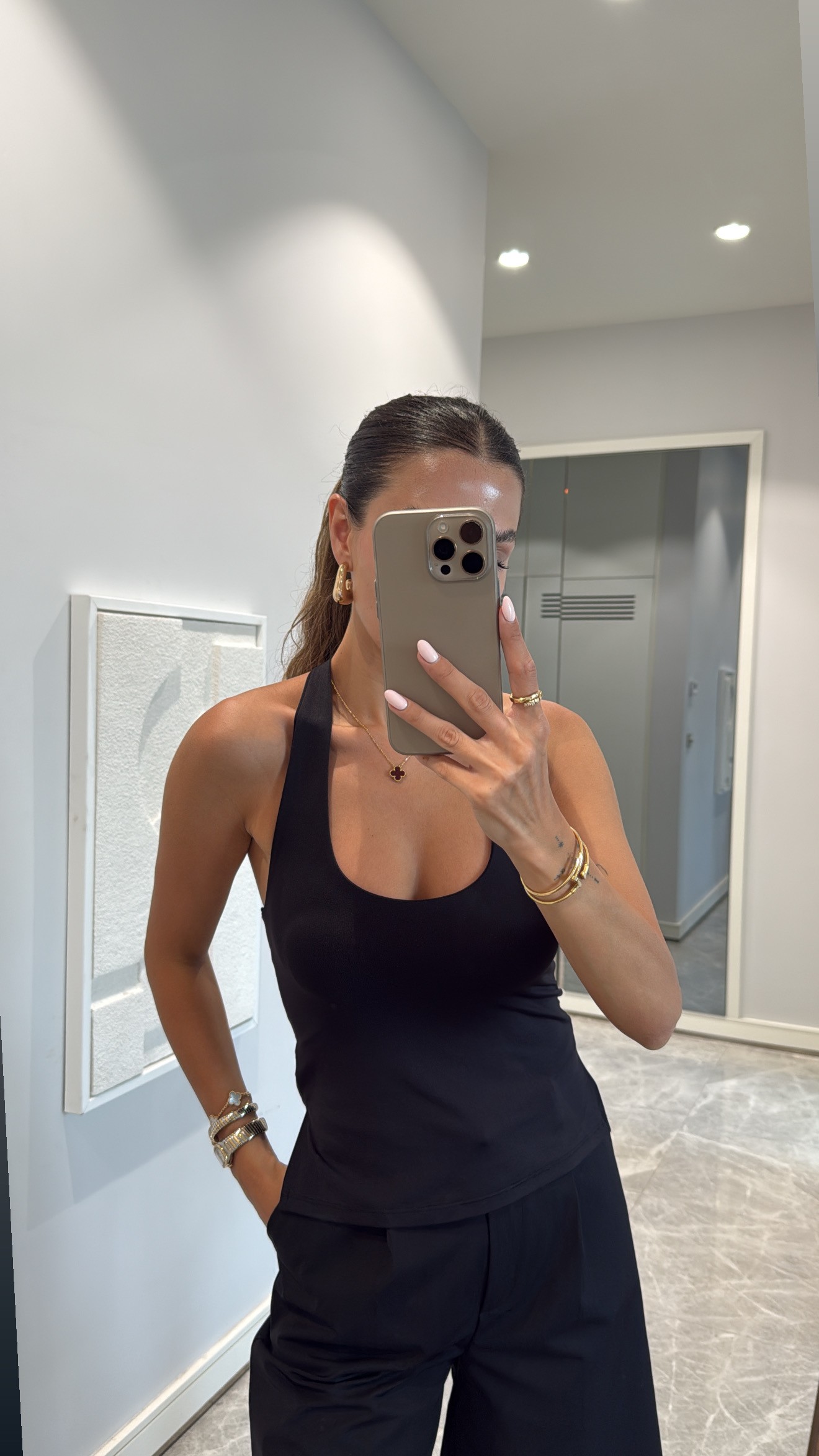 BASİC HALTER YAKA BLUZ