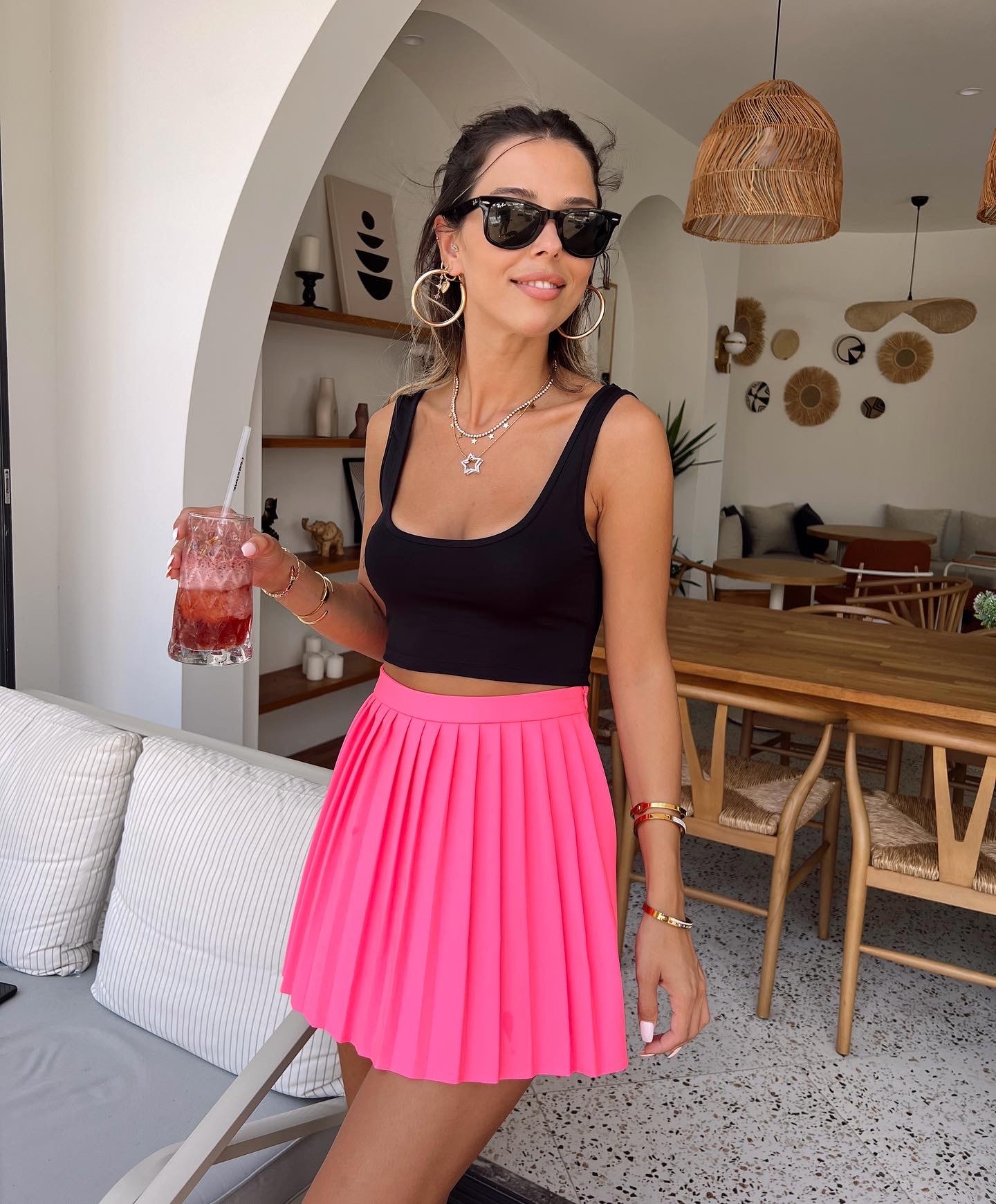 Siyah dalgıç kumaş bralet