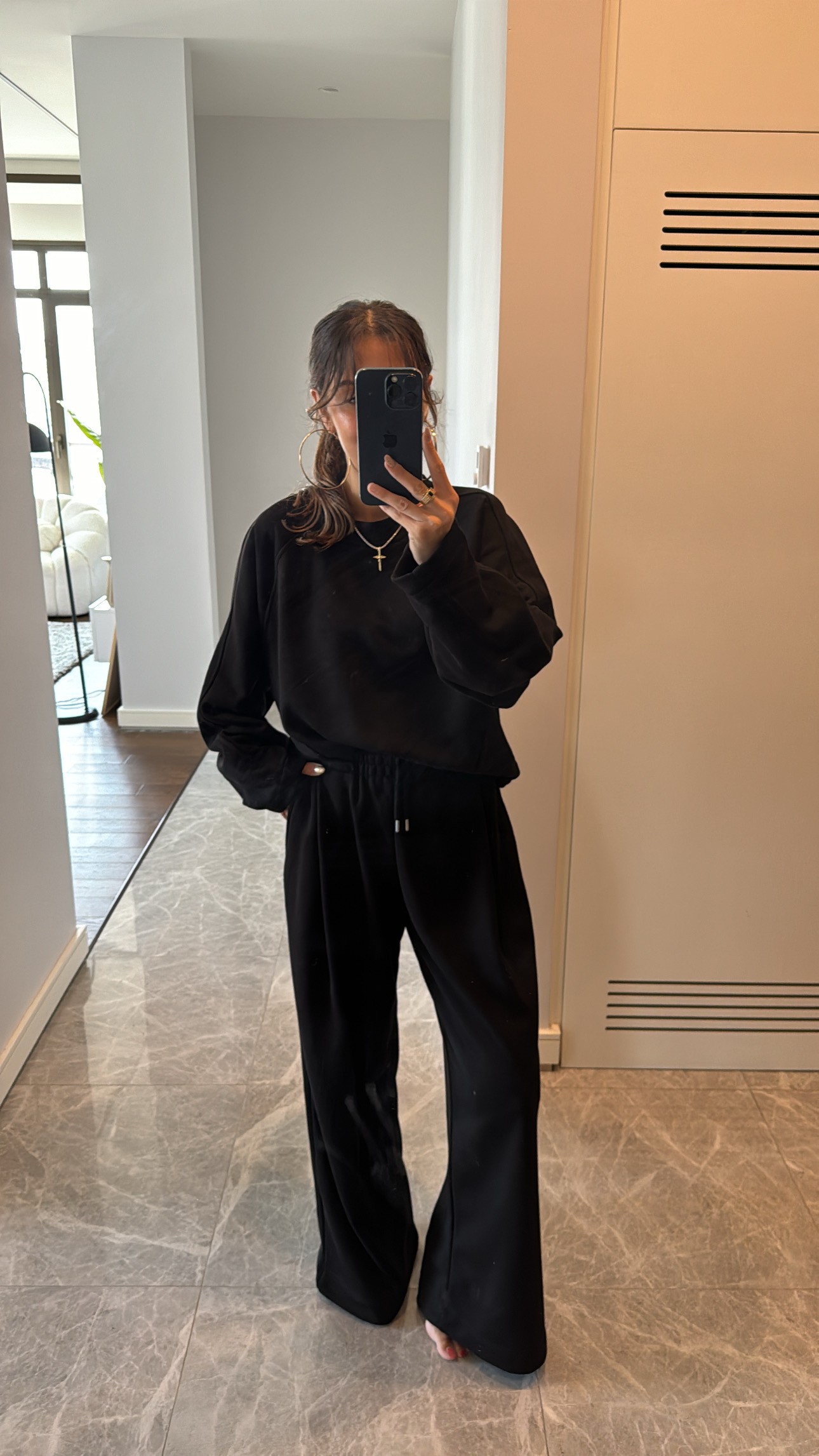 Marka Model Siyah Oversize Takım 