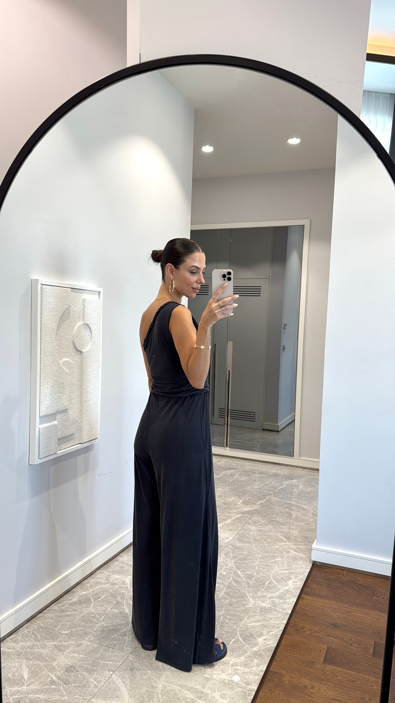 TEK OMUZ DRAPE DETAYLI TULUM