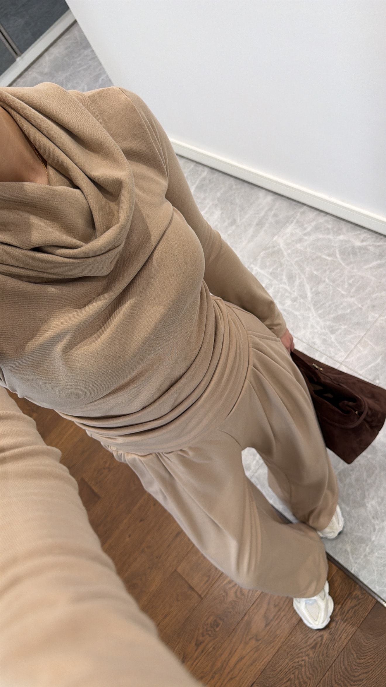 DRAPELİ BLUZ PANTOLON TAKIM