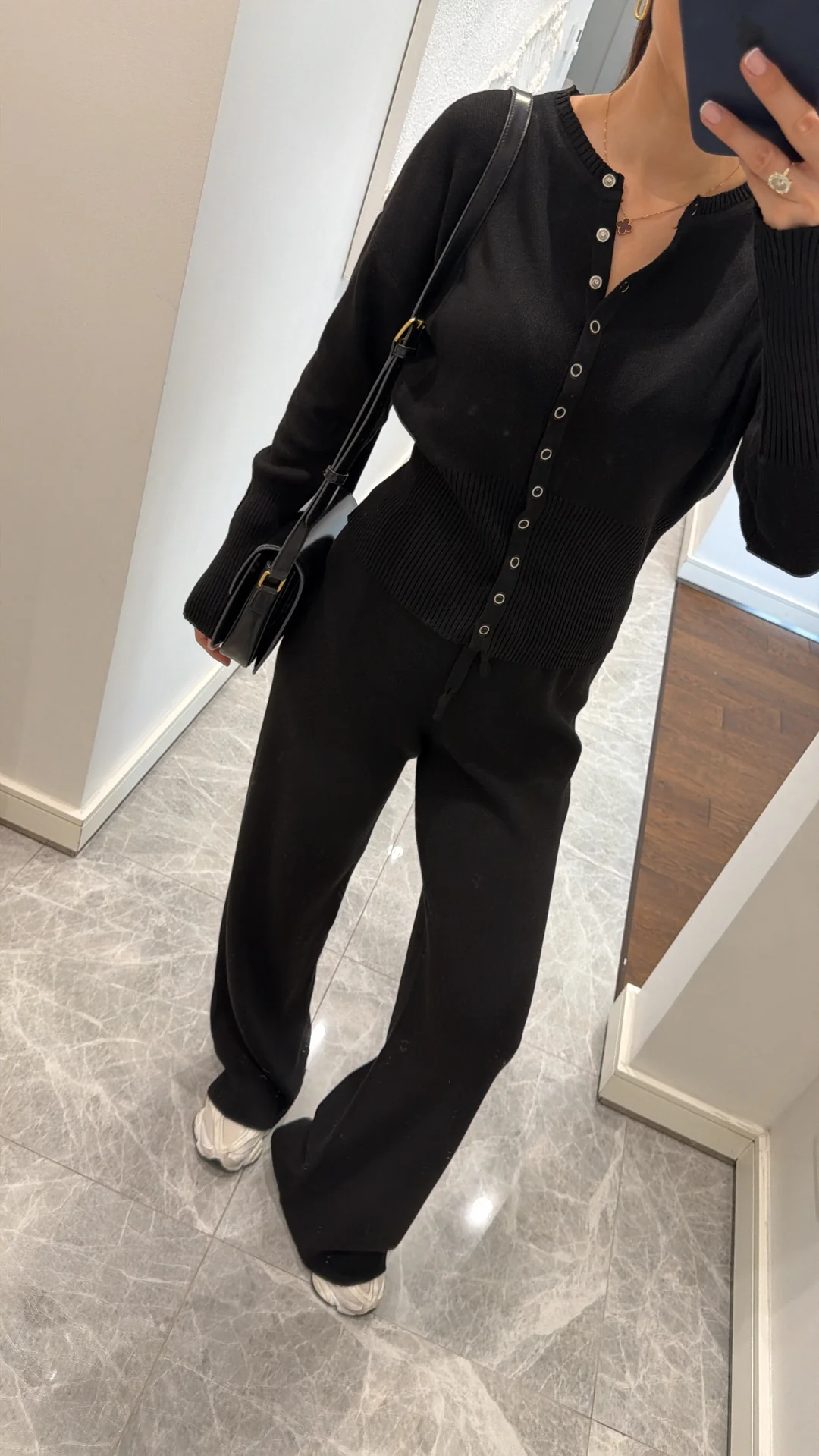 BEL DETAYLI İKİLİ TRİKO TAKIM