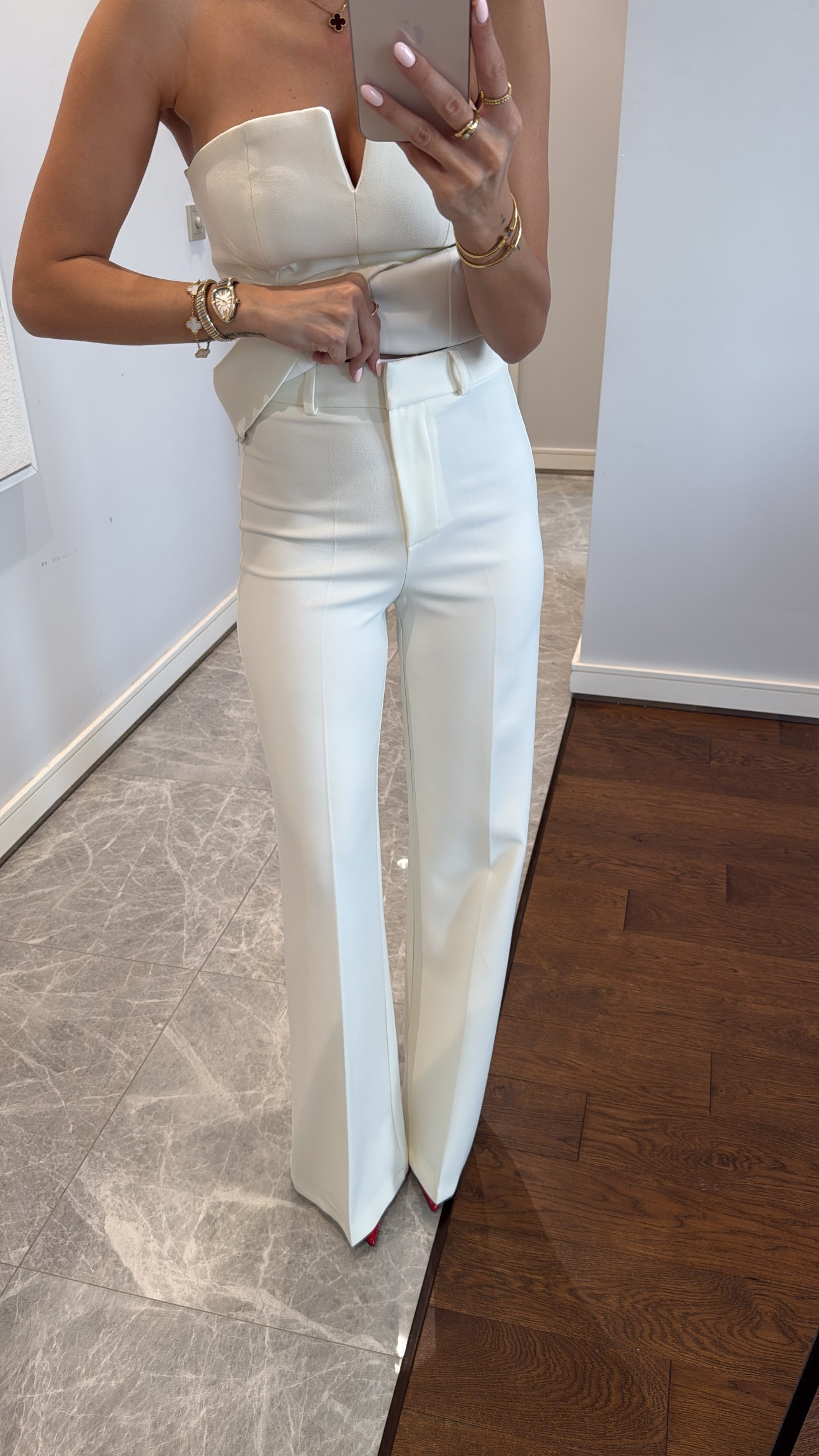 STRAPLEZ PEPLUM TAKIM