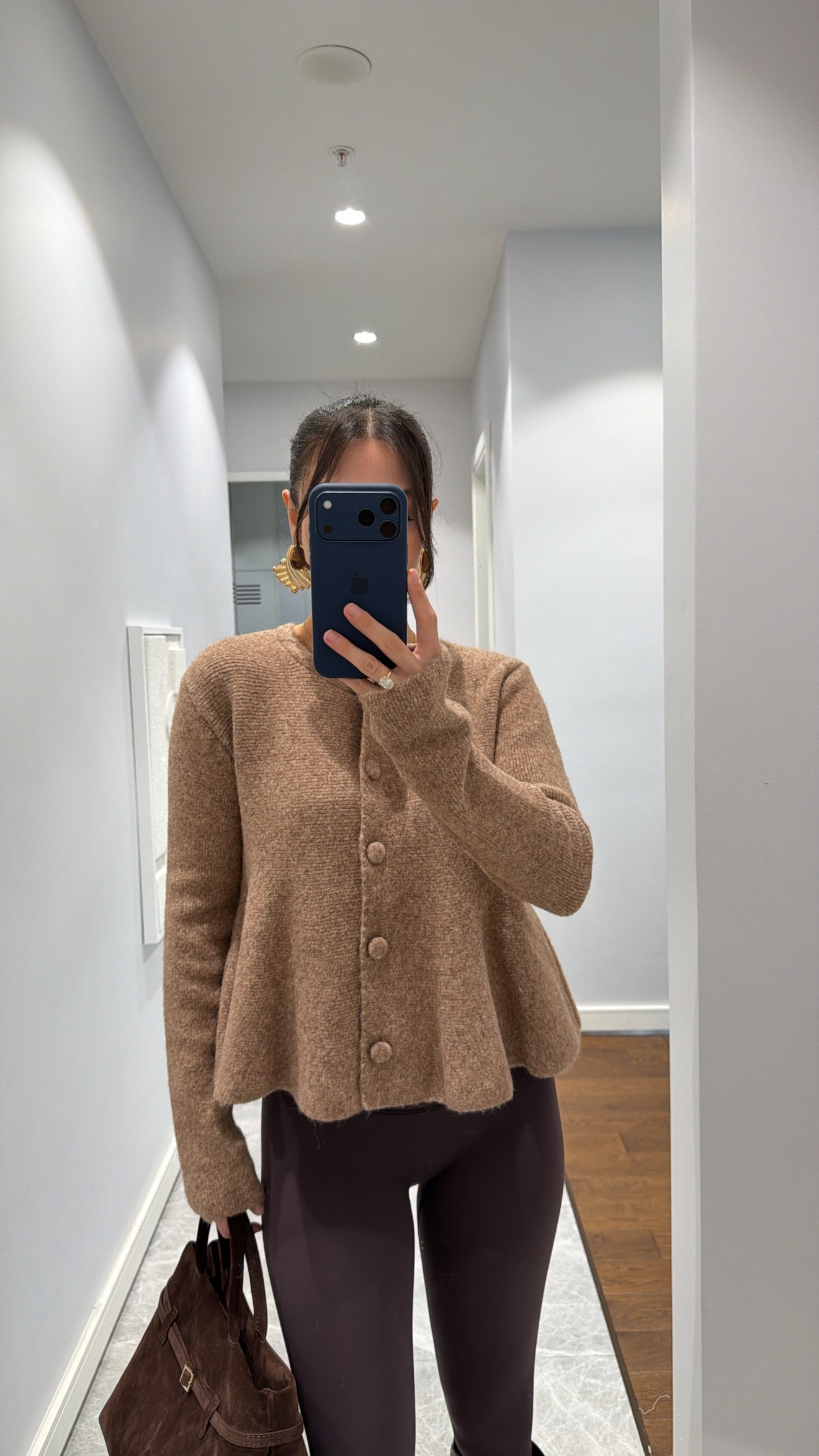 PEPLUM YUMUŞAK DOKULU TRİKO HIRKA - Bej