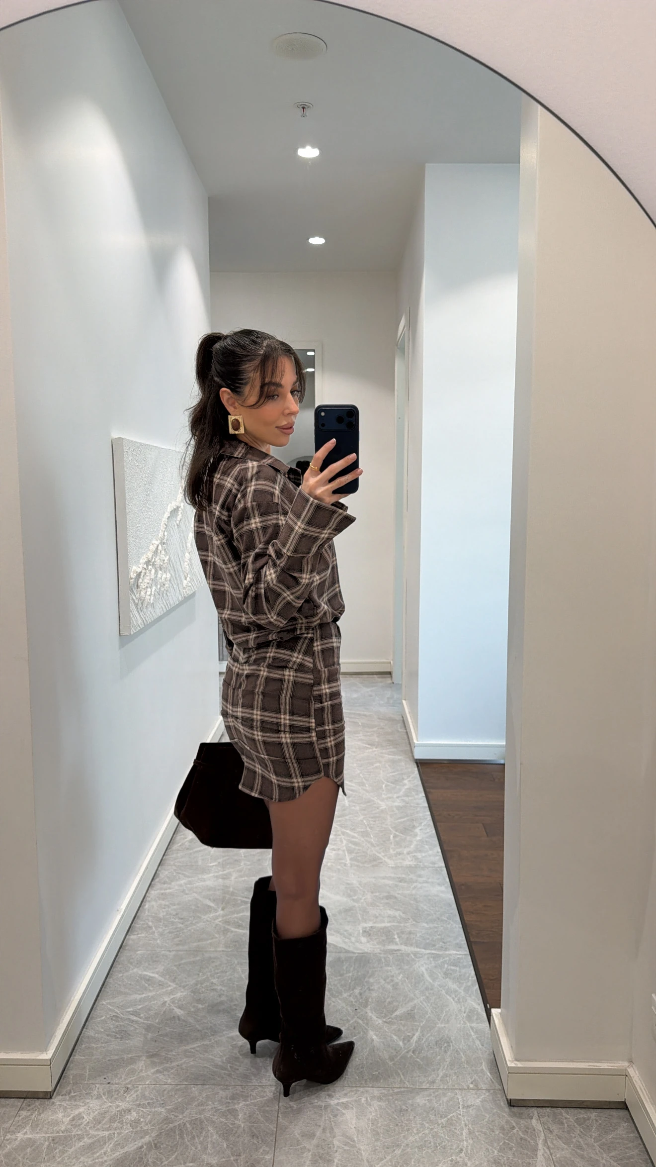 EKOSE DESENLİ ELBİSE