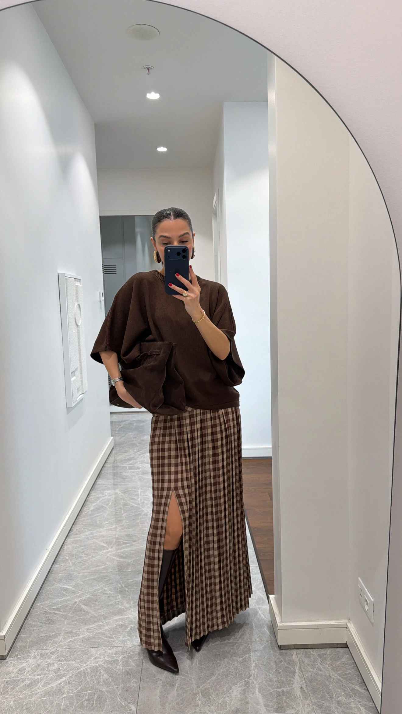 BICYCLE COLLAR BAT SLEEVE KNIT SWEATER