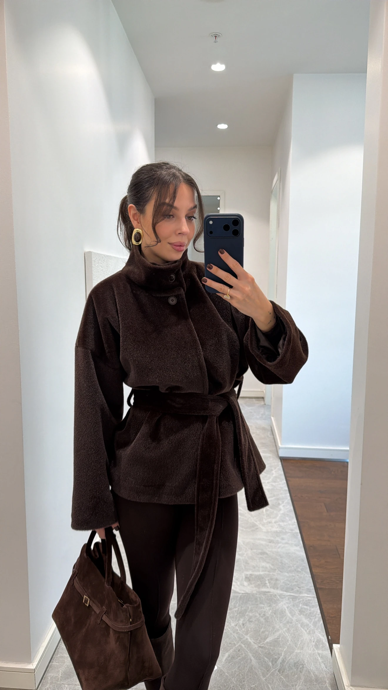 OVERSİZE KUŞAKLI FOX KABAN