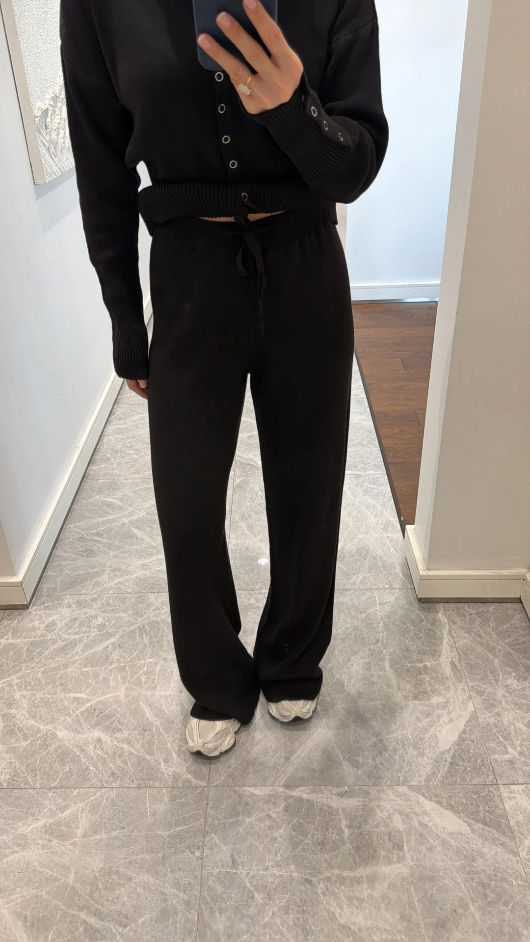 BEL DETAYLI İKİLİ TRİKO TAKIM