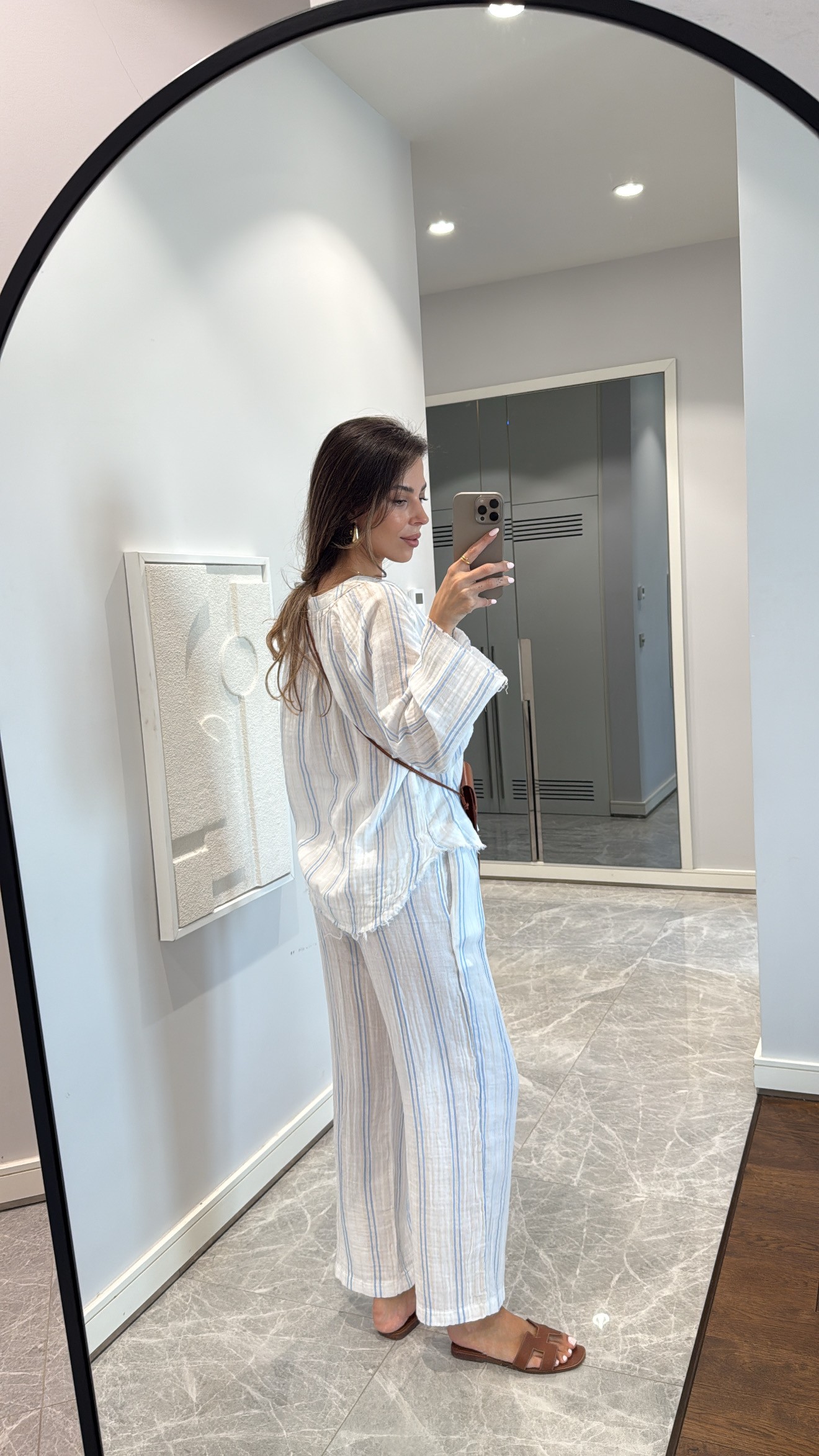 ÇİZGİLİ GÖMLEK PANTOLON TAKIM