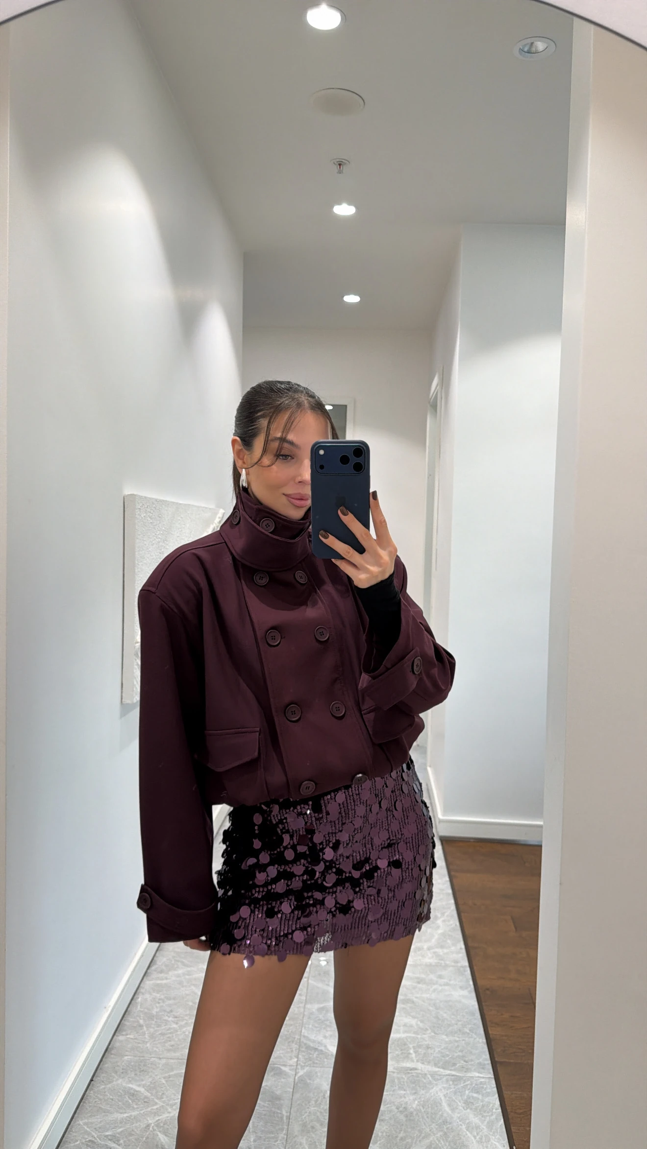 MÜRDÜM DİK YAKA VATKALI CEKET 