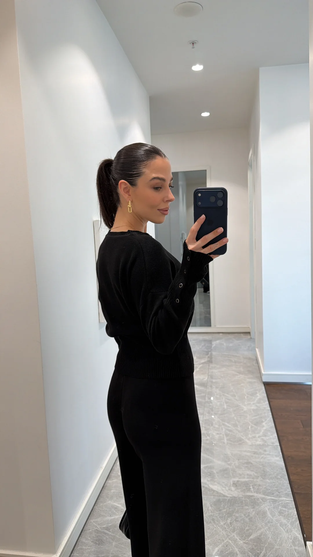 BEL DETAYLI İKİLİ TRİKO TAKIM