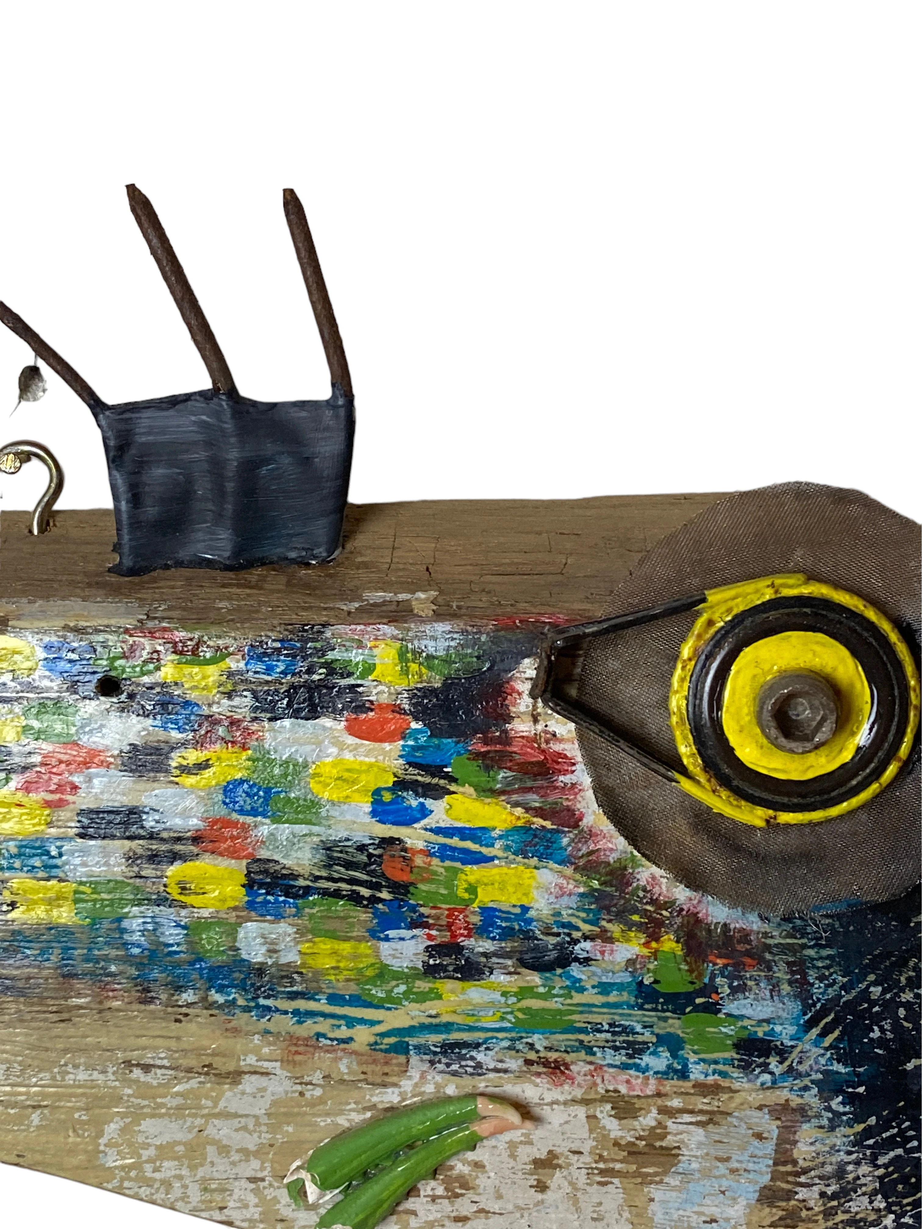 Driftwood Series Yellow Fish