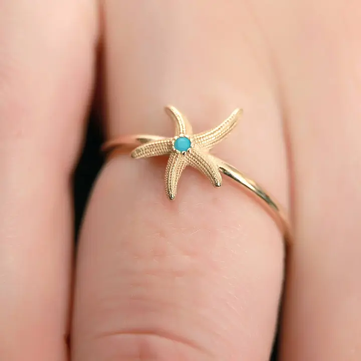 14 Ayar Altın Geometrik Kemer Yüzük