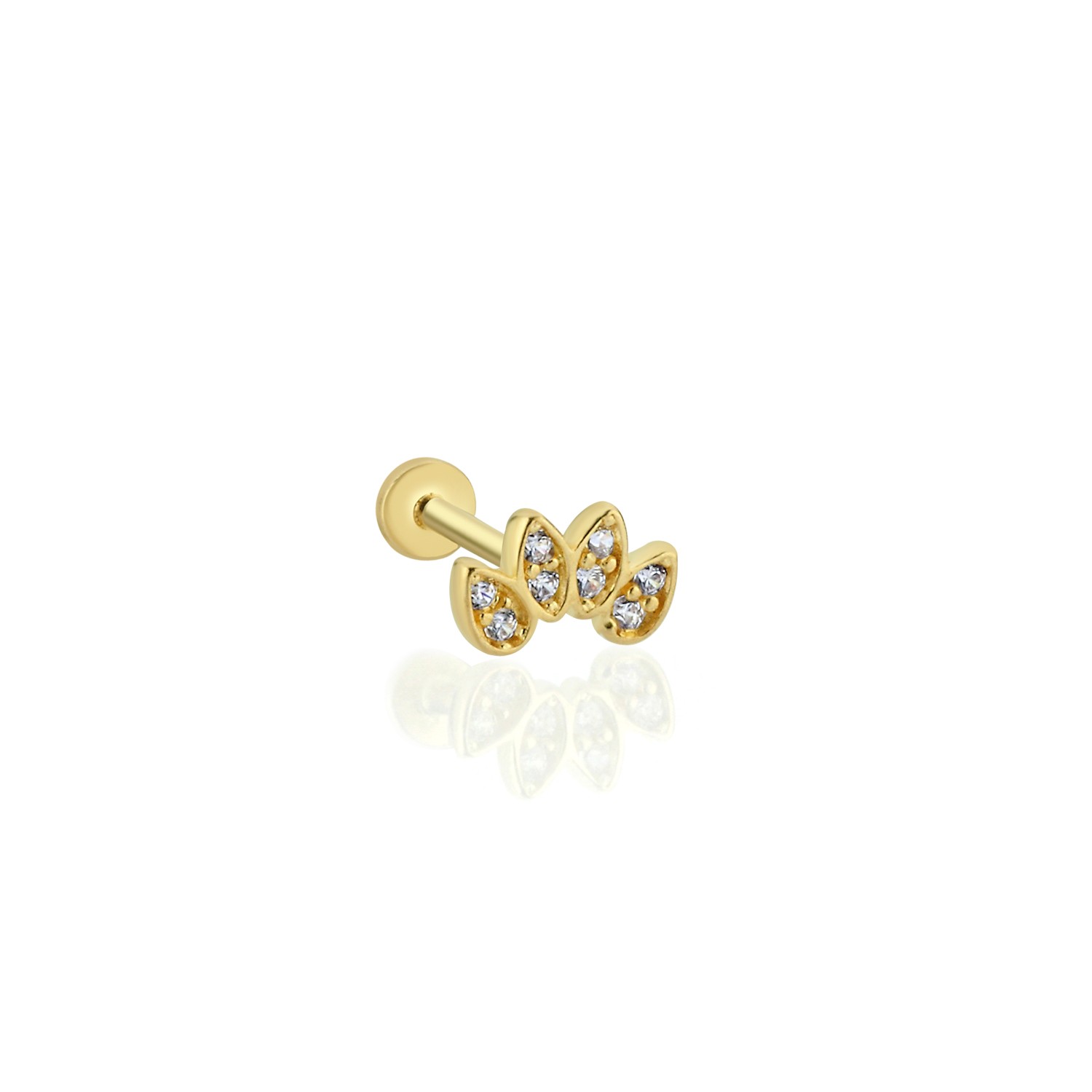 Çok Taşlı Mini Taç Tragus