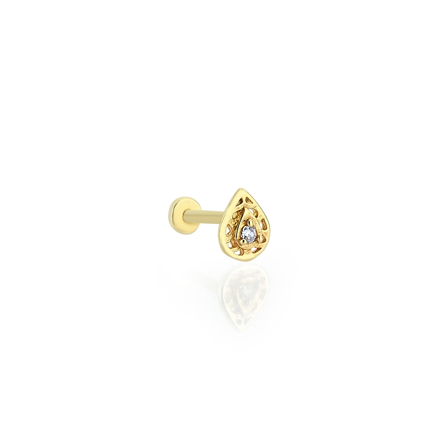 Taşlı Tasarım Damla Tragus