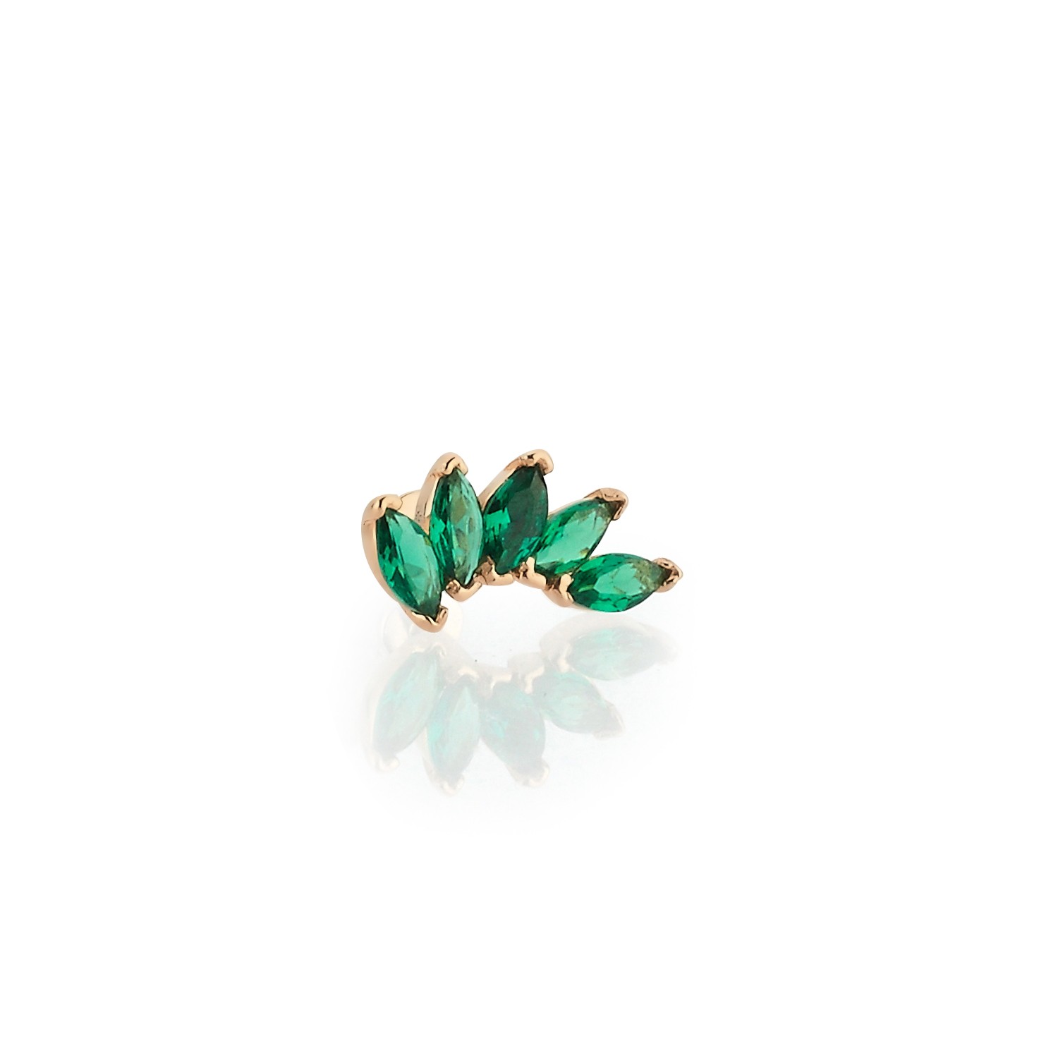 Zümrüt Yamuk Taç Tragus