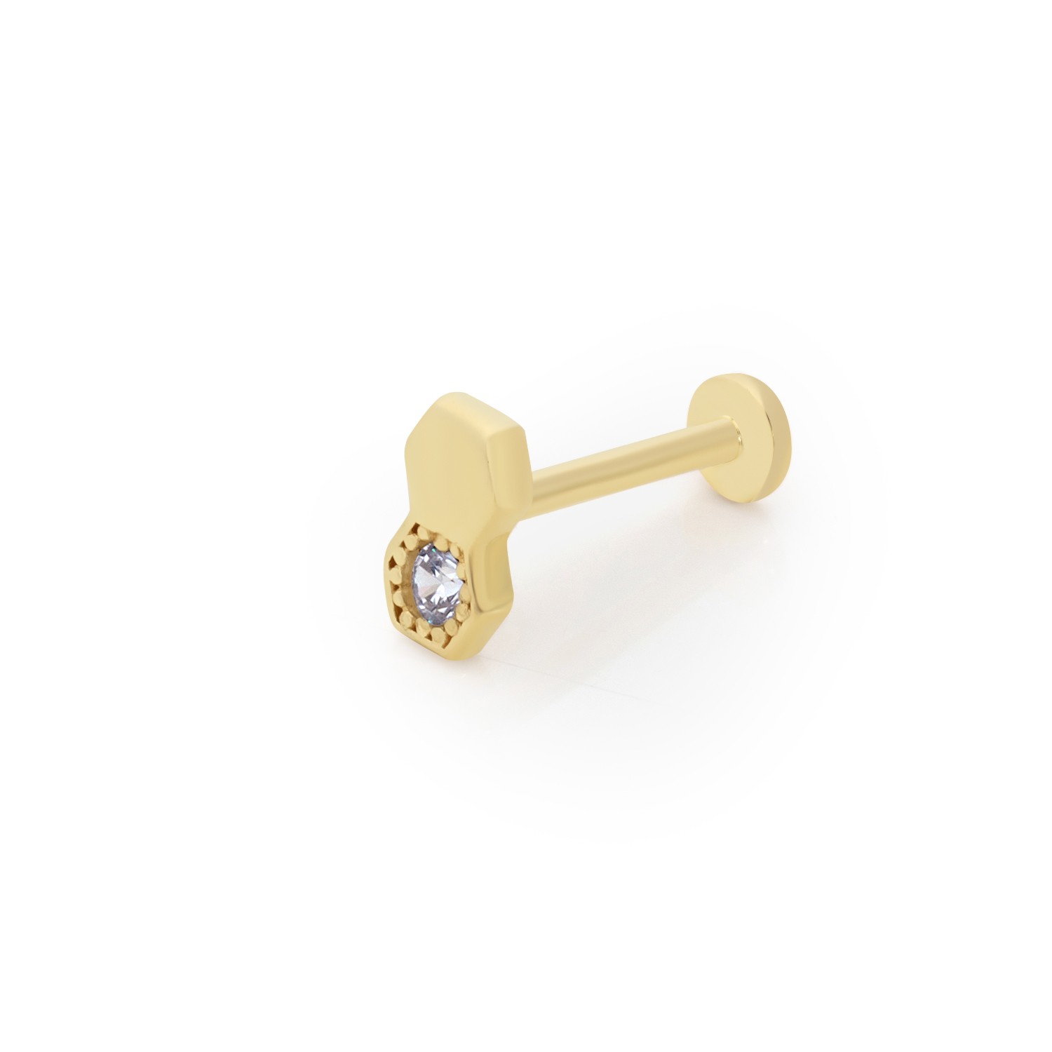 Swarovski Beşgen Plaka Nokta Tragus