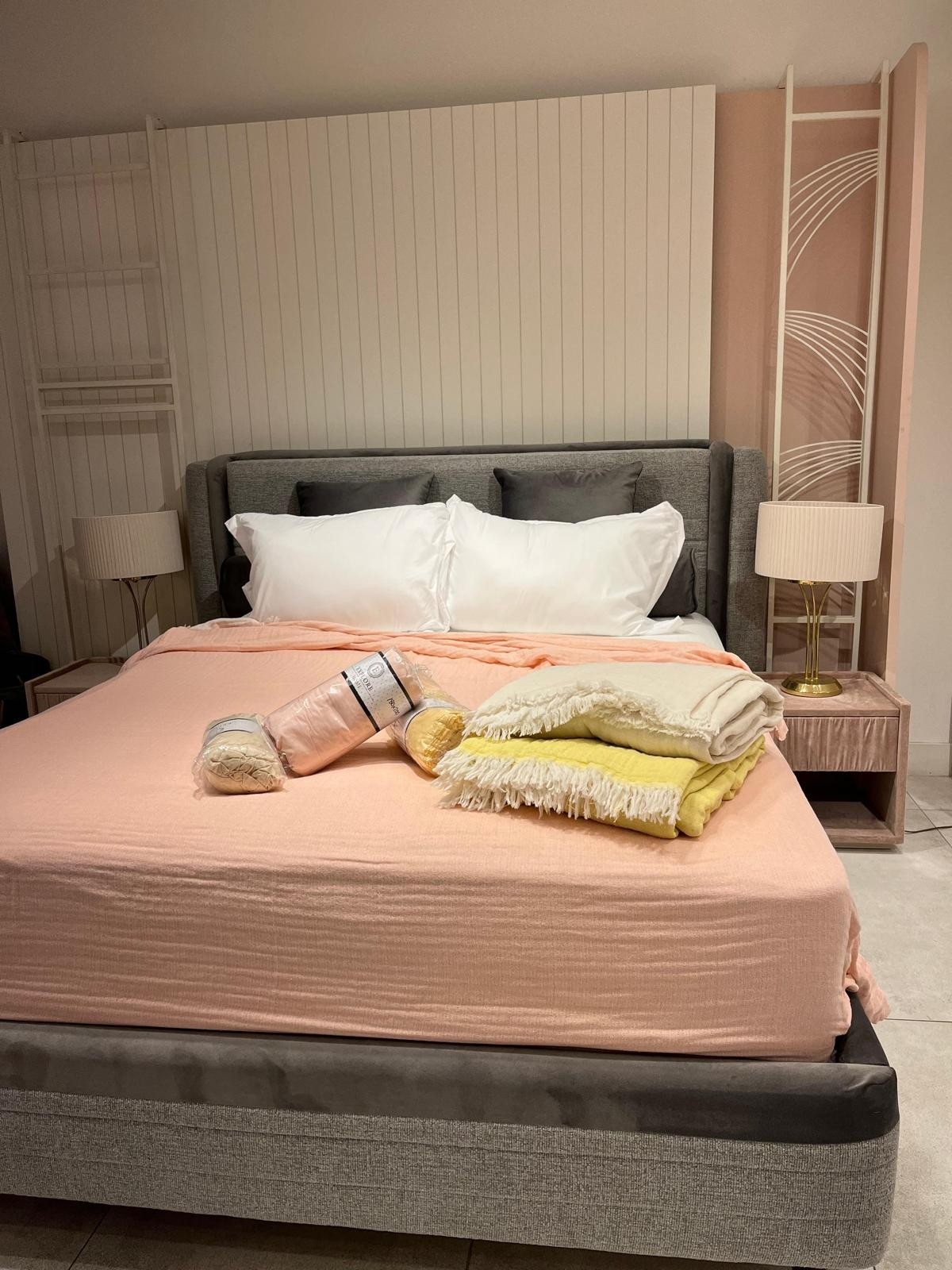 Explore Home , Allegra, Çift Kişilik, Pamuklu, Müslin, Yatak Örtüsü - Sarı