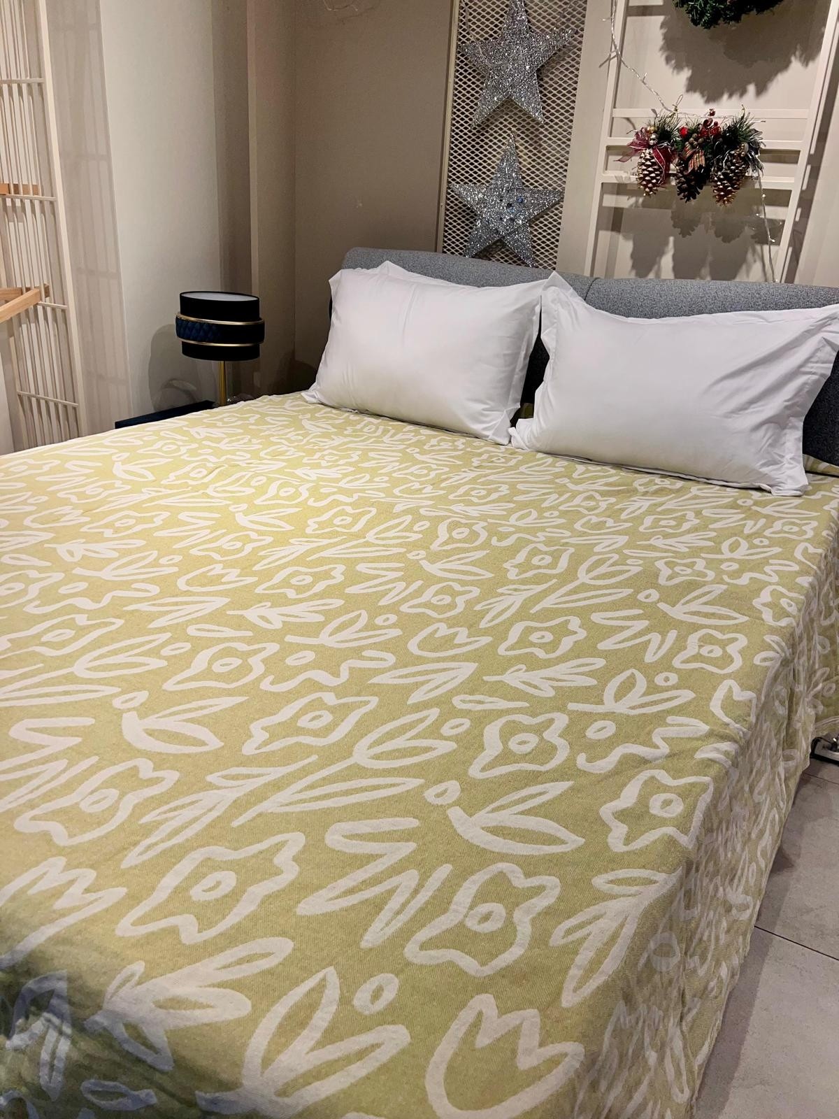 Explore Home , Terra, Çift Kişilik, Pamuklu, Müslin, Yatak Örtüsü - Yeşil