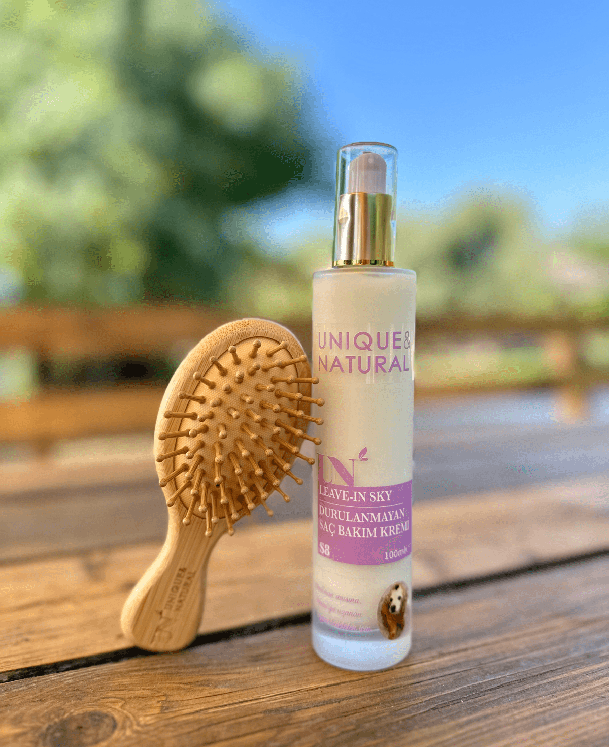 %100 BAMBU SAÇ FIRÇASI