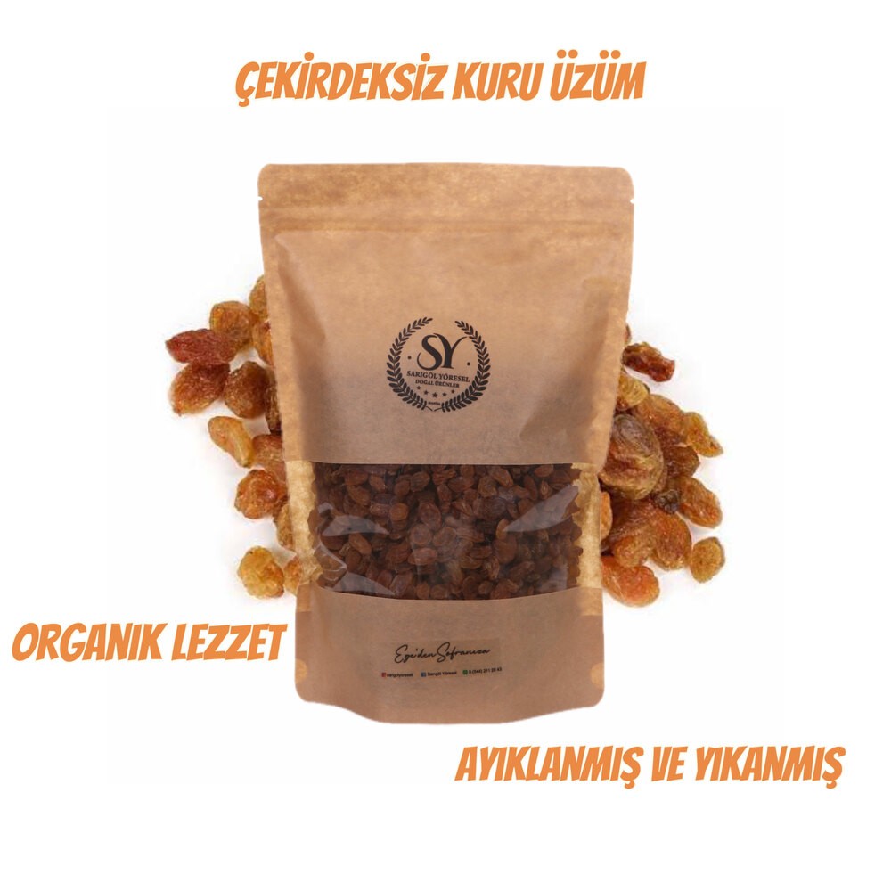 SULTANİYE ÇEKİRDEKSİZ KURU ÜZÜM 500 gr