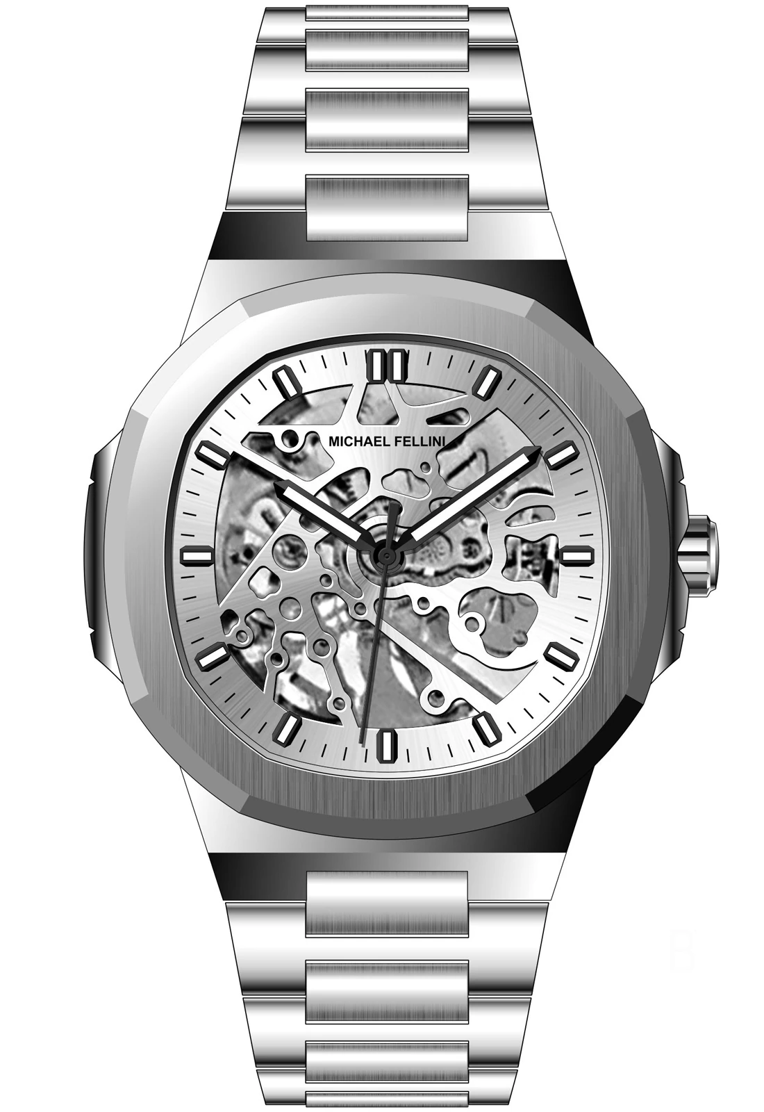 2472 Erkek Kol Saati - Gümüş