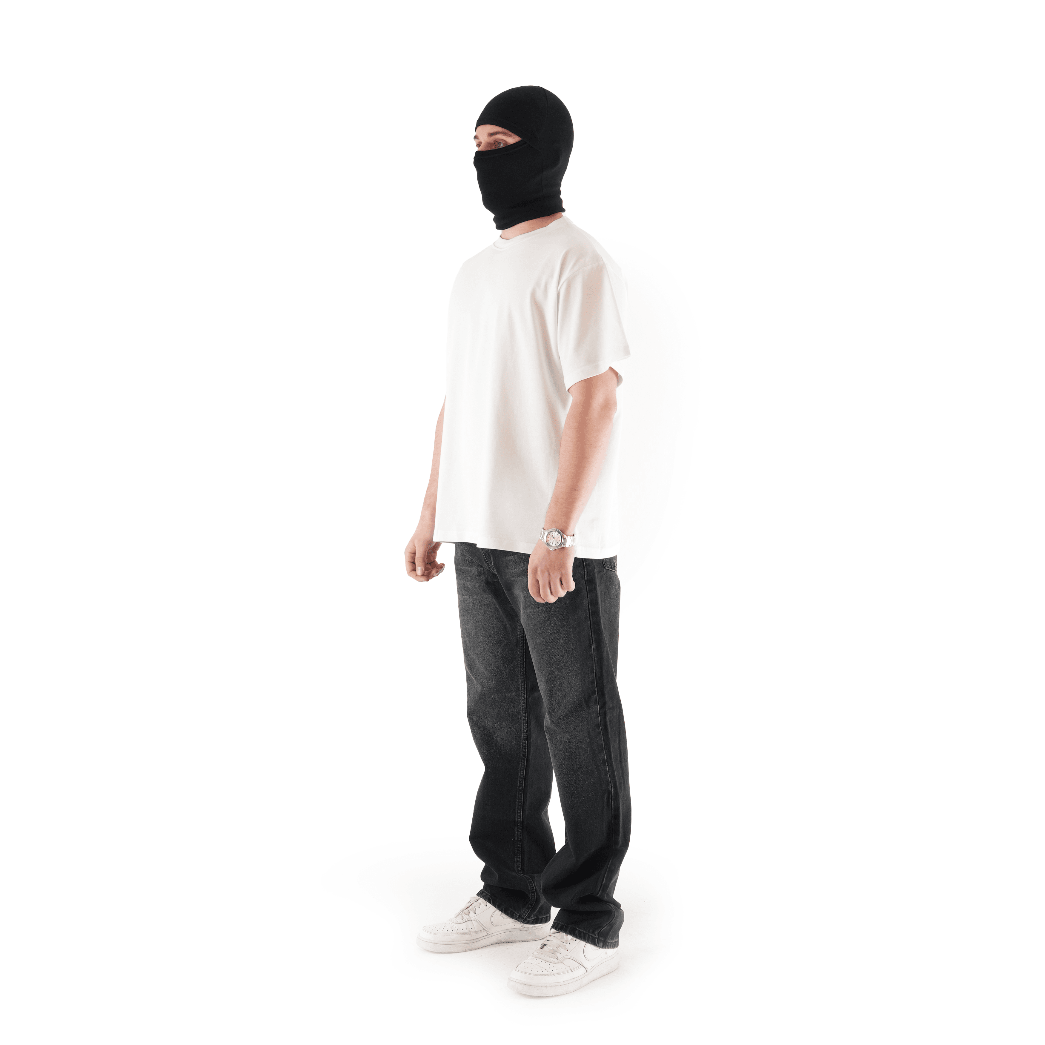 Sewn Stage x MOB Siyah Baggy Pantolon