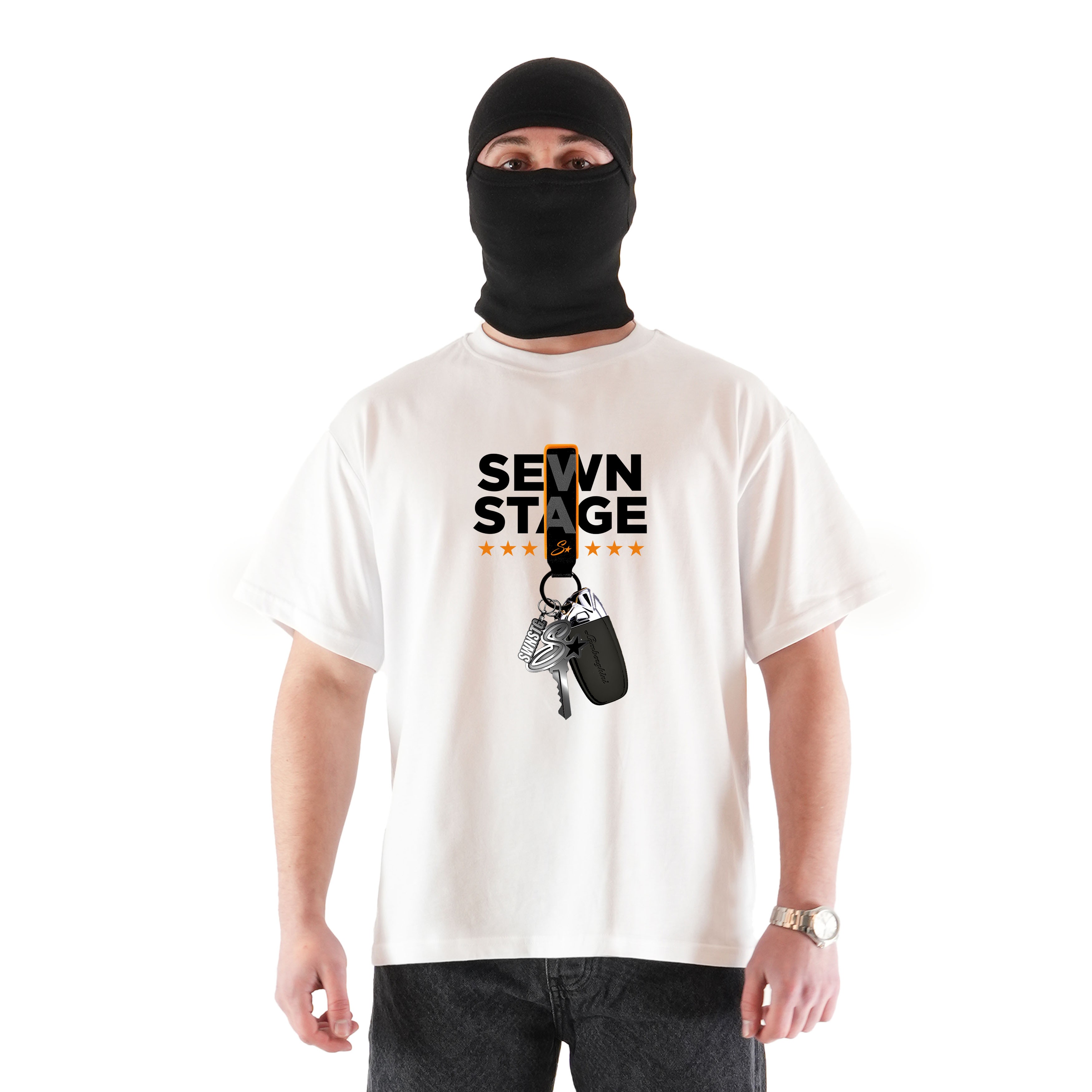 SEWN STAGE KEY PREMIUM OVERSIZE T-SHIRT